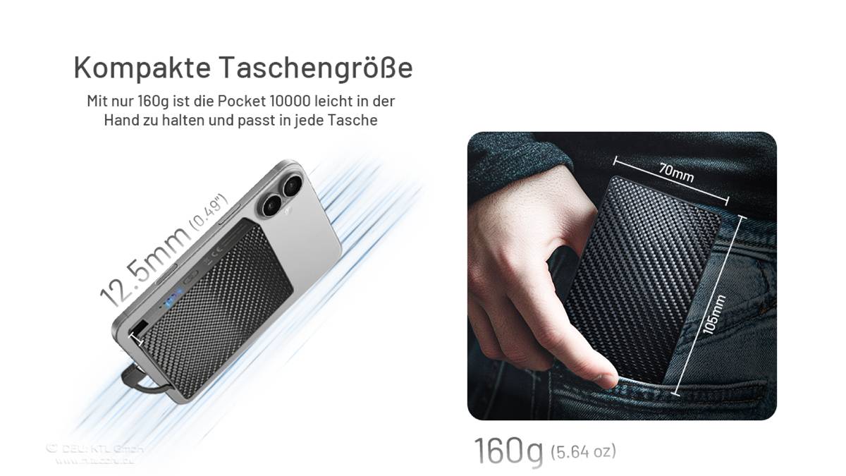 Nitecore Powerbank POCKET10000 - 10000mAh