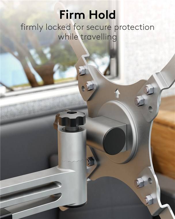 Goobay TV-Wandhalterung Caravan TILT (M), silber - Halterung für Fernseher von 13 bis 43 Zoll (33 – 109 cm), max. 15 kg,