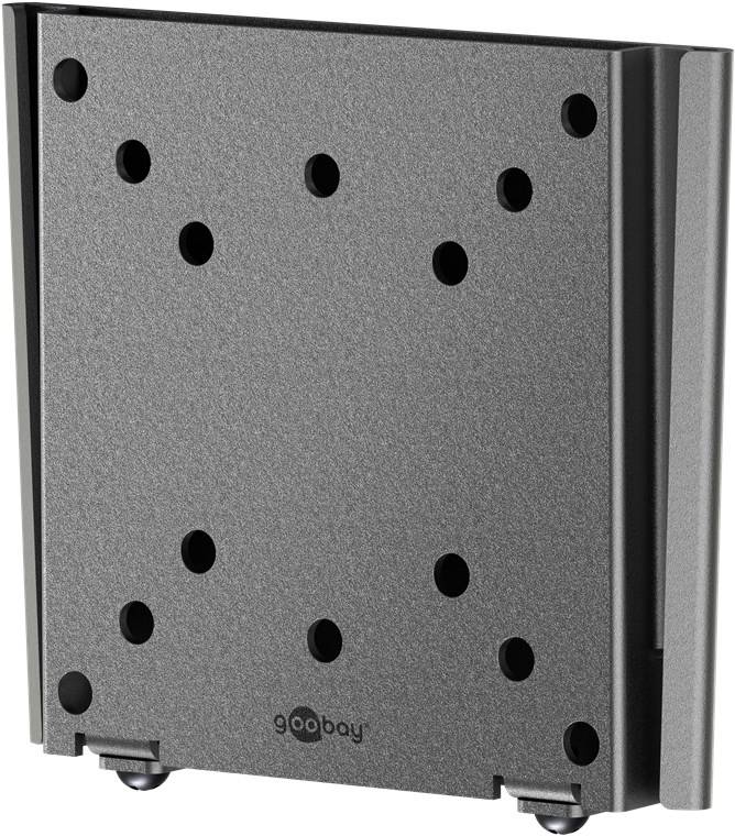 Goobay TV-Wandhalterung Caravan FIXED (S), schwarz - Halterung für Fernseher von 13 bis 27 Zoll (33 – 69 cm), max. 30 kg