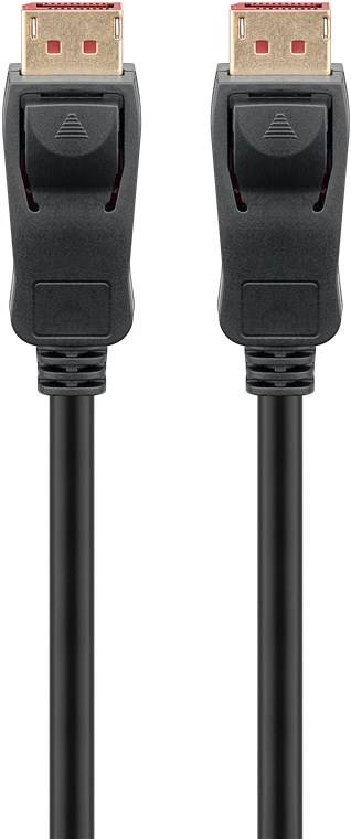 Goobay DisplayPort™-Kabel 2.1, zertifiziert, 80 Gbit/s, 1,0m - 16K/60Hz, 8K/120Hz, 4K/240Hz