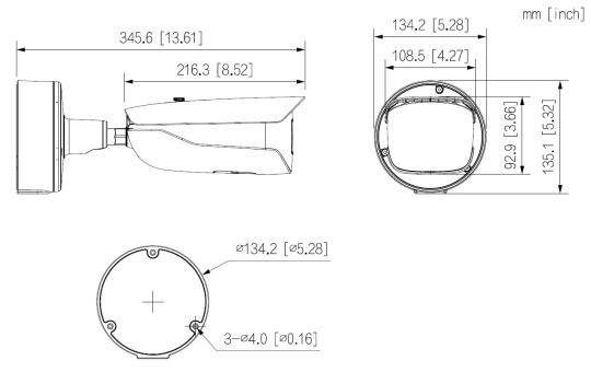 Dahua - IPC-HFW7842HP-Z4-X - IP - Bullet, - 8MP/Deeplight/WizMind X - 8 ~ 32 mm motor. Objektiv - Max. IR ~120m - 3/2 A