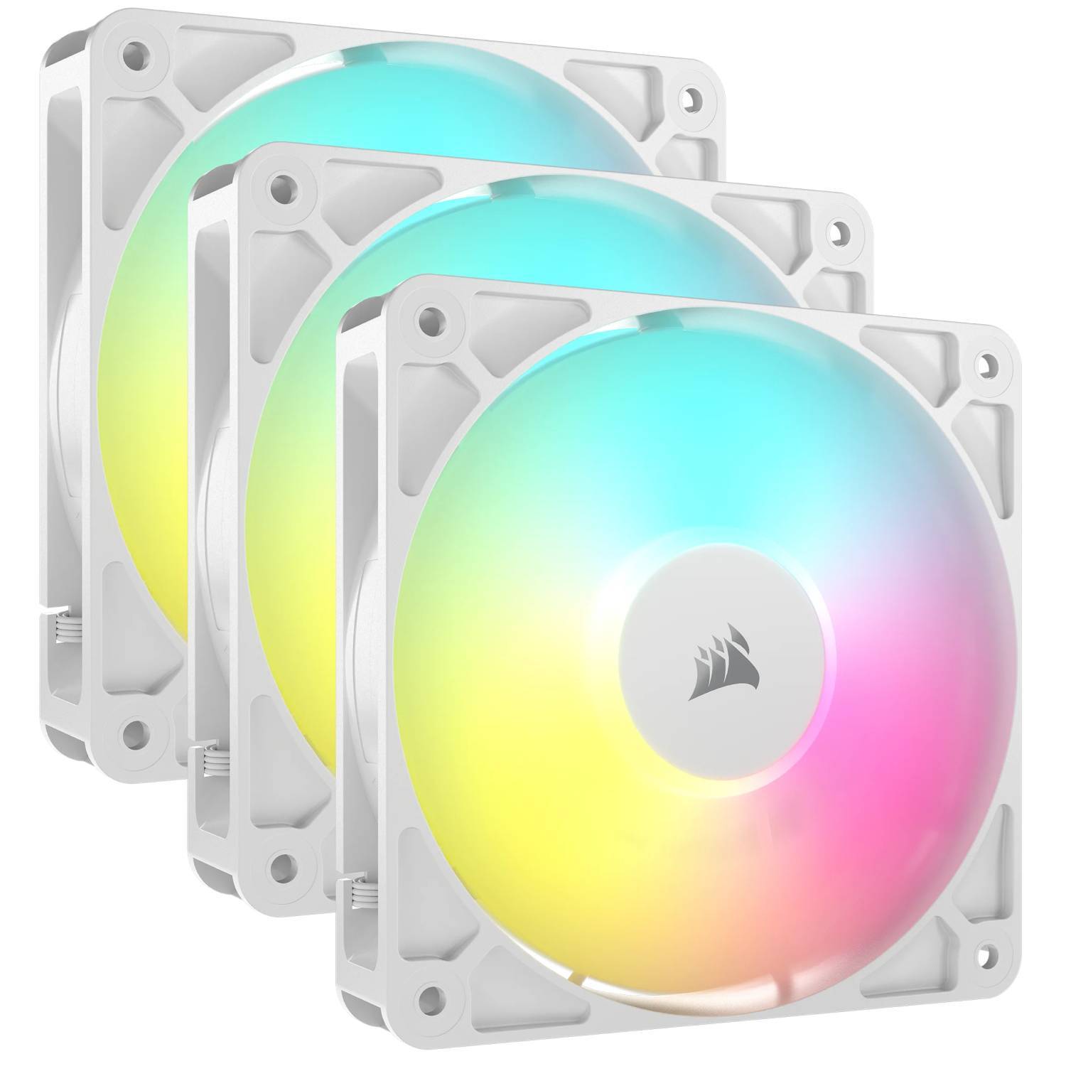 CORSAIR Lüfter 120*120*25 RS120 WHITE ARGB PWM Triple Pack Multimedia-Technik