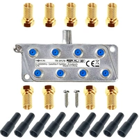 Sat Splitter SAT-Verteiler Verbindung Signalverteiler 8-Fach Digital Antennenverteiler + F-Stecker + Wetterschutz Sat Splitter SAT-Verteiler Verbindung Signalverteiler 8-Fach Digital Antennenverteiler + F-Stecker + Wetterschutz