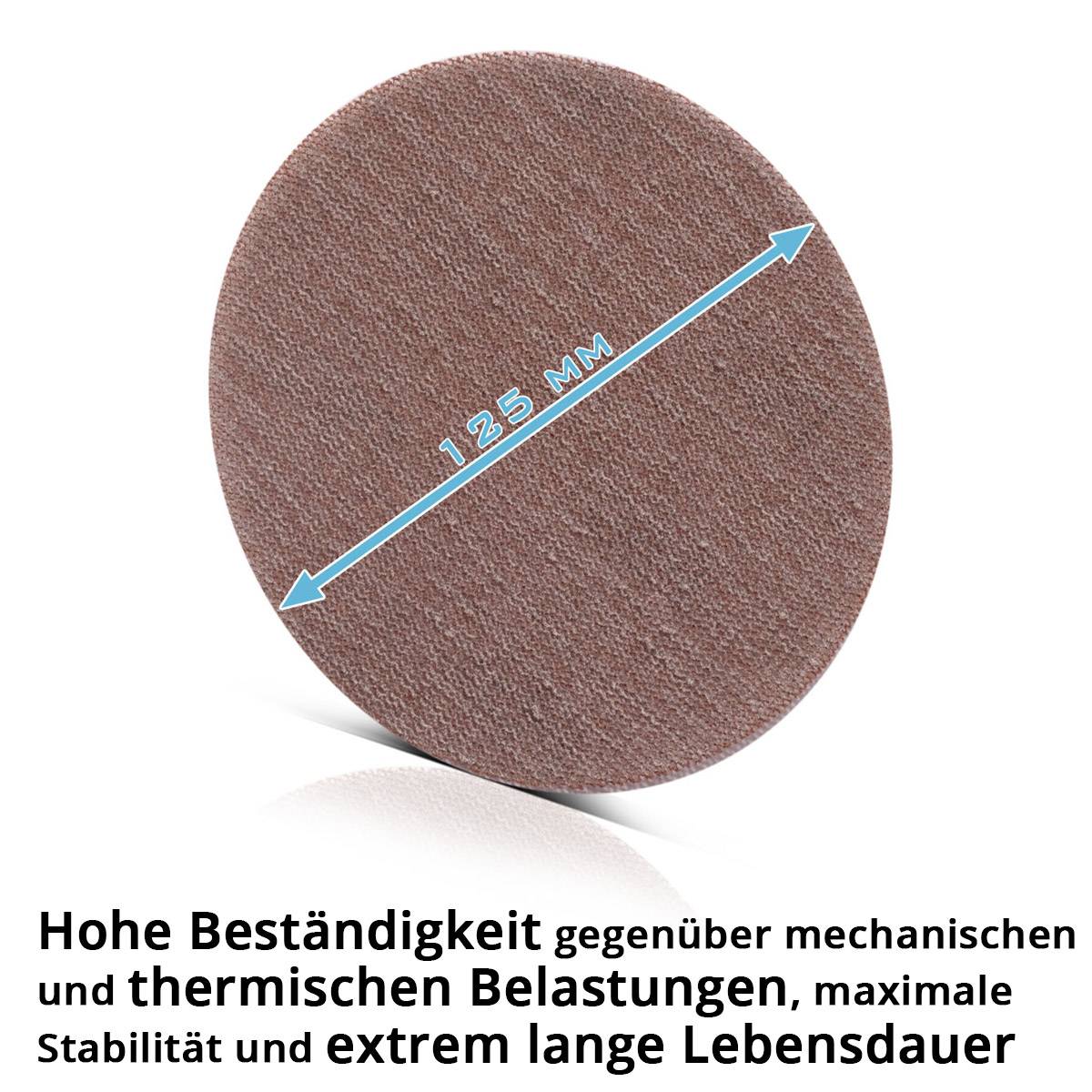 STAHLWERK 2 x Gitternetz Klett Schleifscheiben Set 125 mm