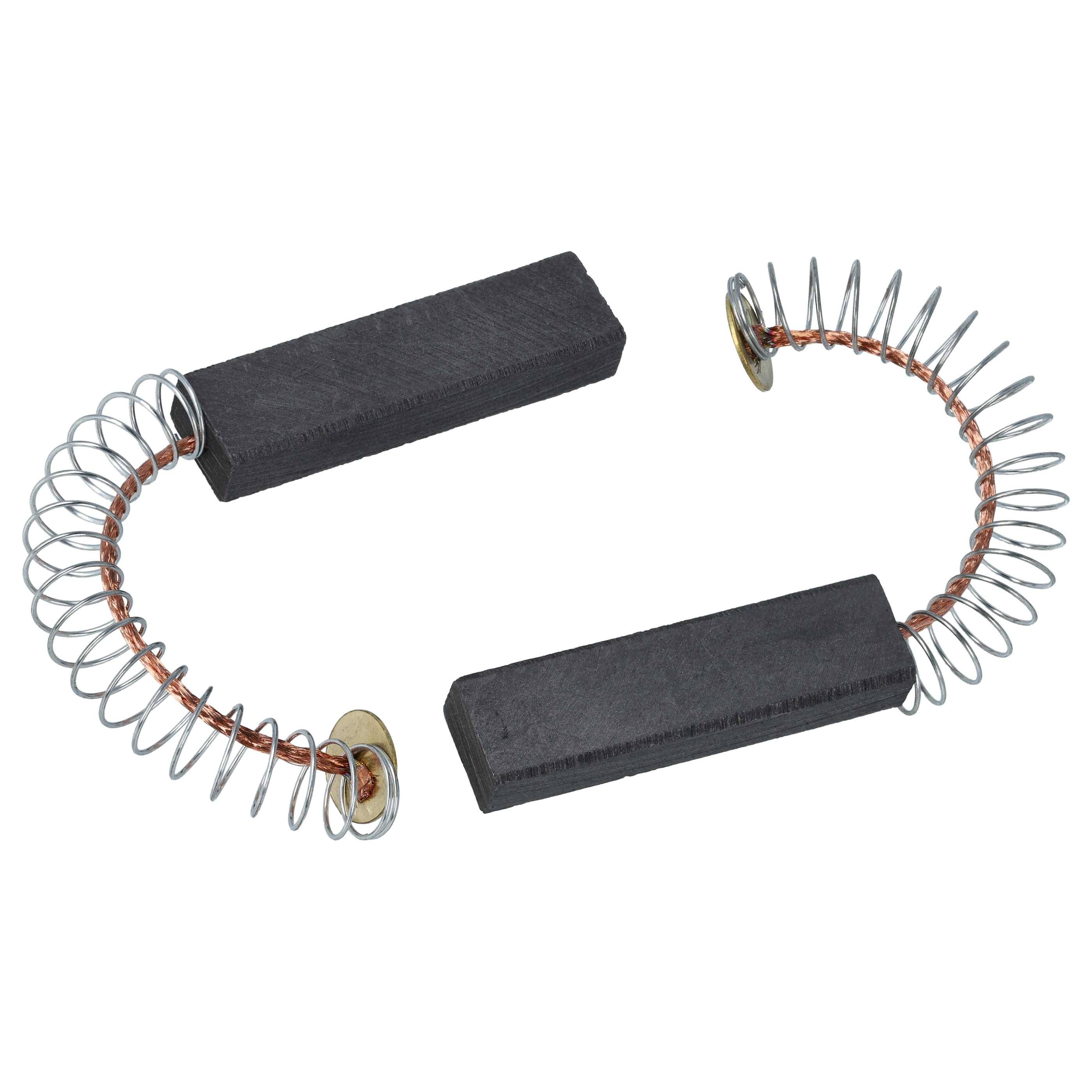 vhbw 2x Kohlebürste kompatibel mit Miele WS54061 TYPWS54061(SE), WS5405 TYPWS5405(NL), WS5405 TYPWS5405(SE) Waschmaschine + Feder