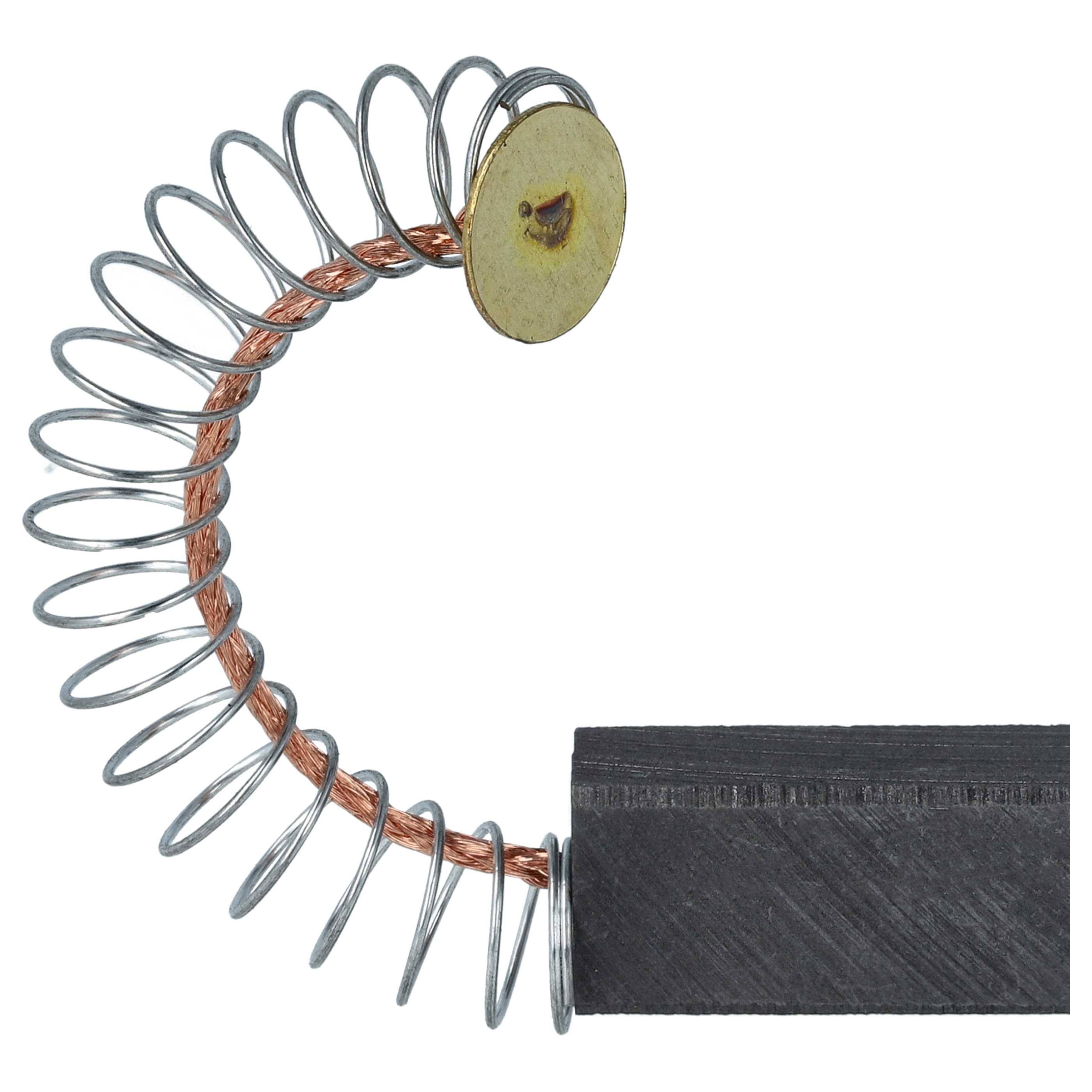 vhbw 2x Kohlebürste kompatibel mit Miele W758 TYPW758, W759 TYPW759, W759 TYPW759(EXP), W759 TYPW759(JP), W760 TYPW760 Waschmaschine + Feder