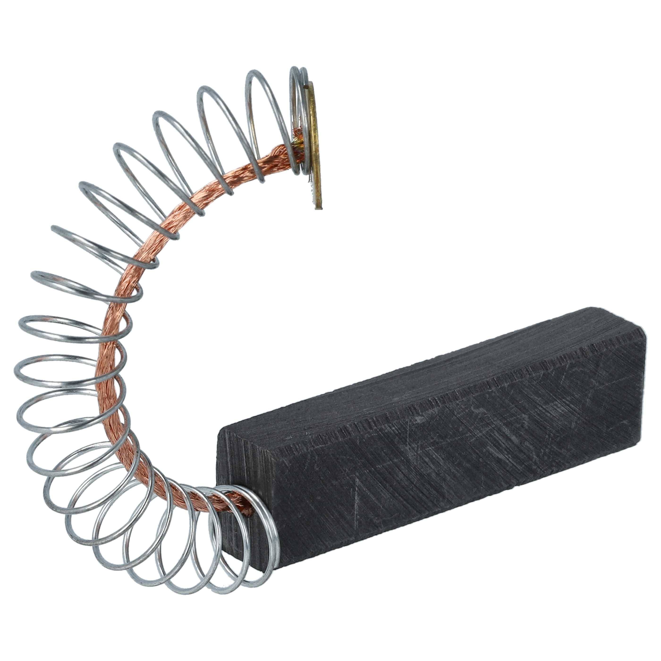 vhbw 2x Kohlebürste kompatibel mit Miele WS5407 TYPWS5407(MX), WS5407 TYPWS5407(US), WS5407C TYPWS5407C(US) Waschmaschine + Feder