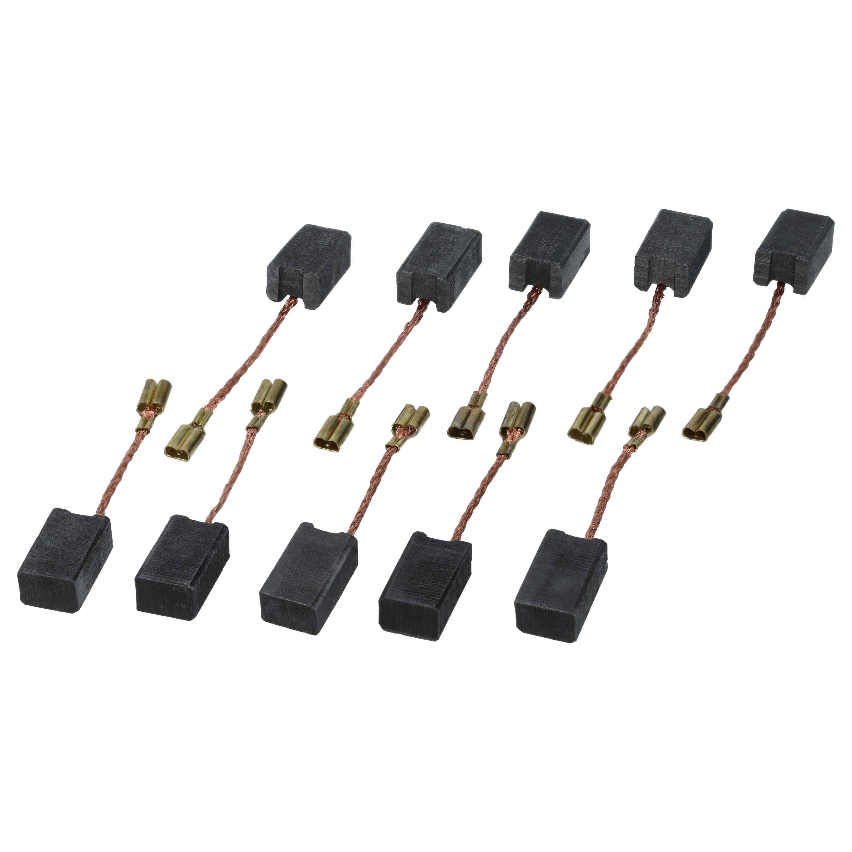 vhbw 10x Kohlebürste 5,9 x 7,95 x 13,3 mm kompatibel mit Rupes BigFoot LHR21, LHR12, LHR15, LH 21 Polierer, Exzenterschleifer