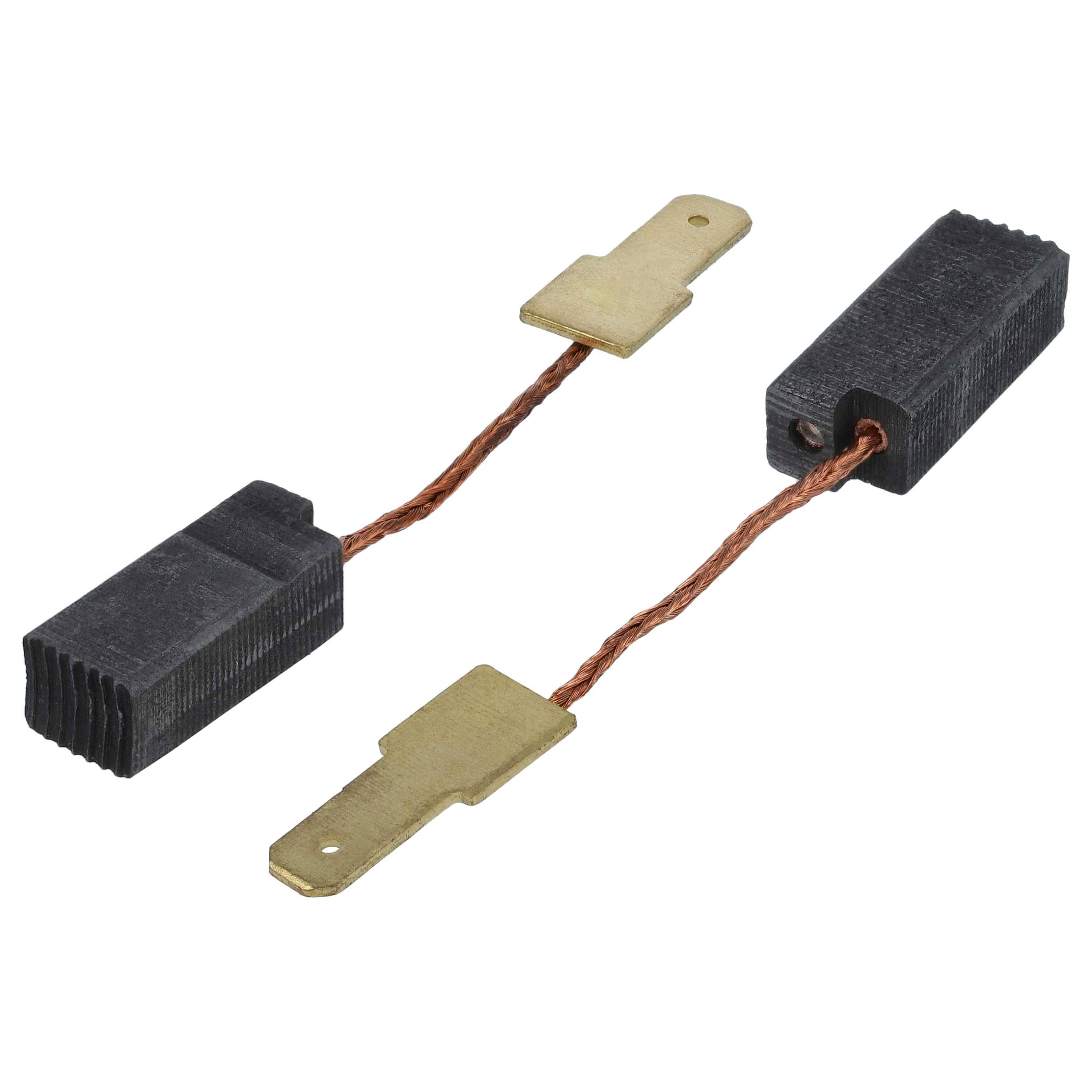 vhbw 2x Kohlebürste 6,3 x 8 x 19,5 mm kompatibel mit Flex LW 603 VR Elektrowerkzeug