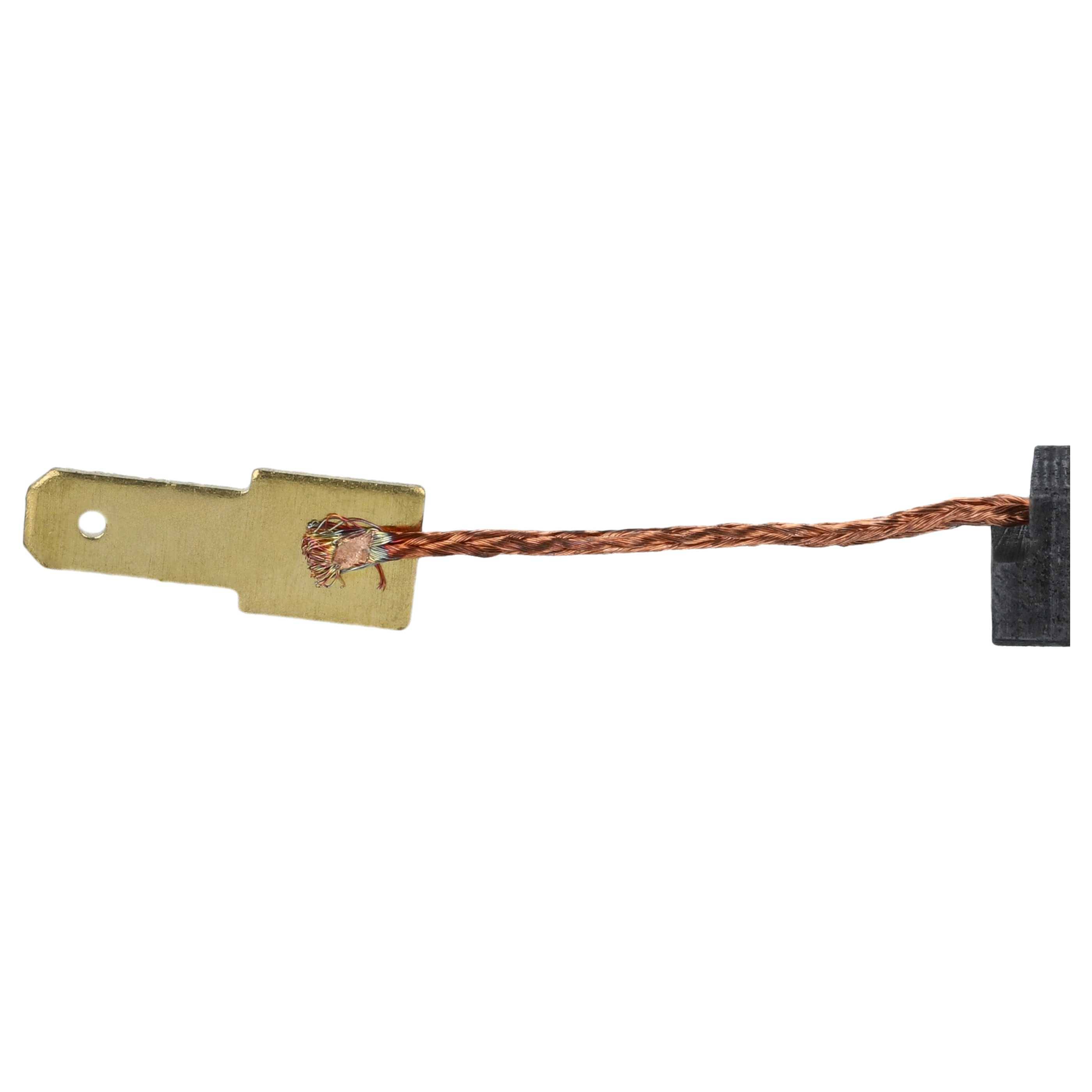 vhbw 2x Kohlebürste 6,3 x 8 x 19,5 mm kompatibel mit Flex LW 603 VR Elektrowerkzeug