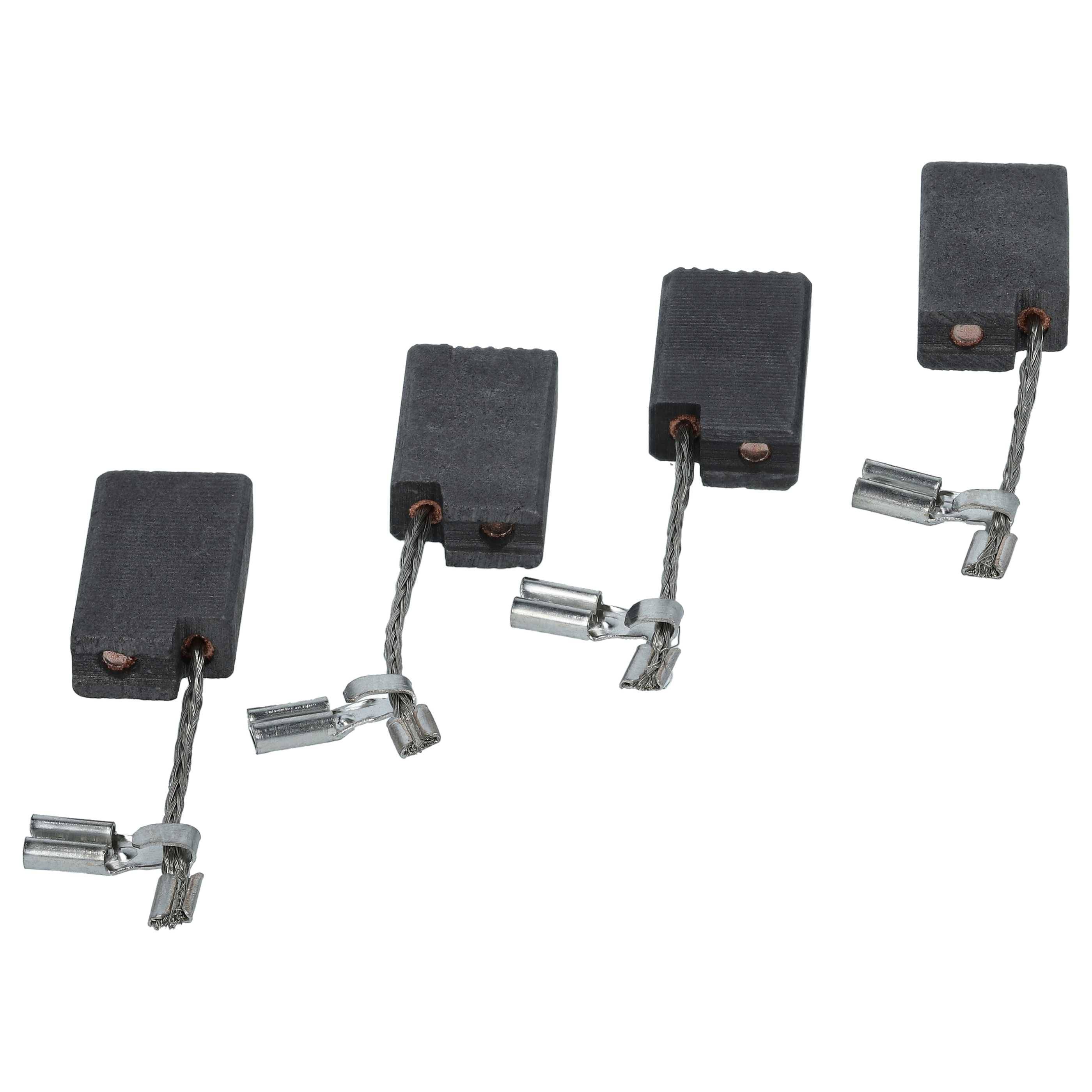 vhbw 4x Kohlebürste 5 x 10 x 17 mm Ersatz für Fein 30711160000 für Winkelschleifer, Bandschleifer, Geradschleifer, Bohrmaschine