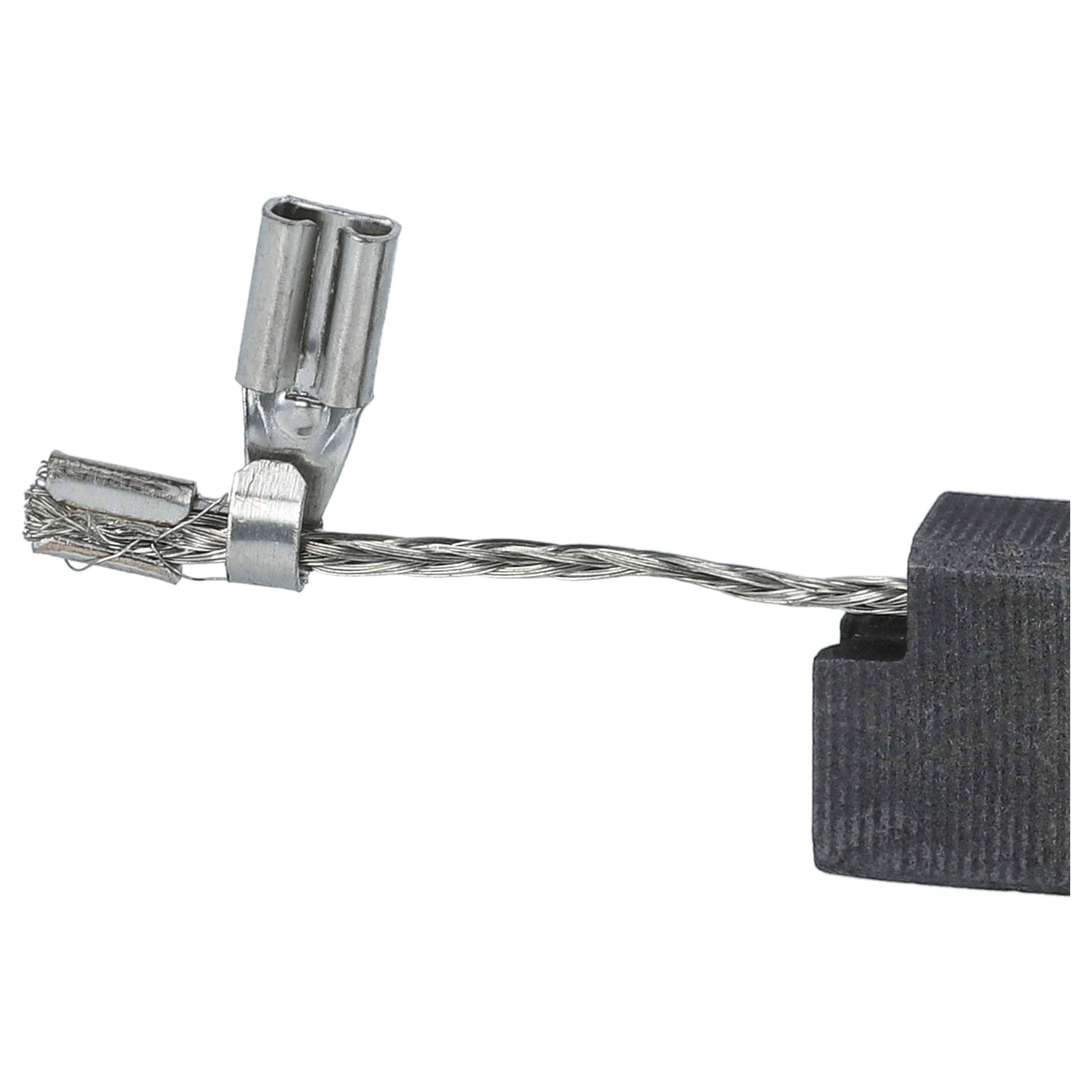 vhbw 4x Kohlebürste 5 x 10 x 17 mm kompatibel mit Fein WSG 12-125P A Winkelschleifer, Bandschleifer, Geradschleifer, Bohrmaschine