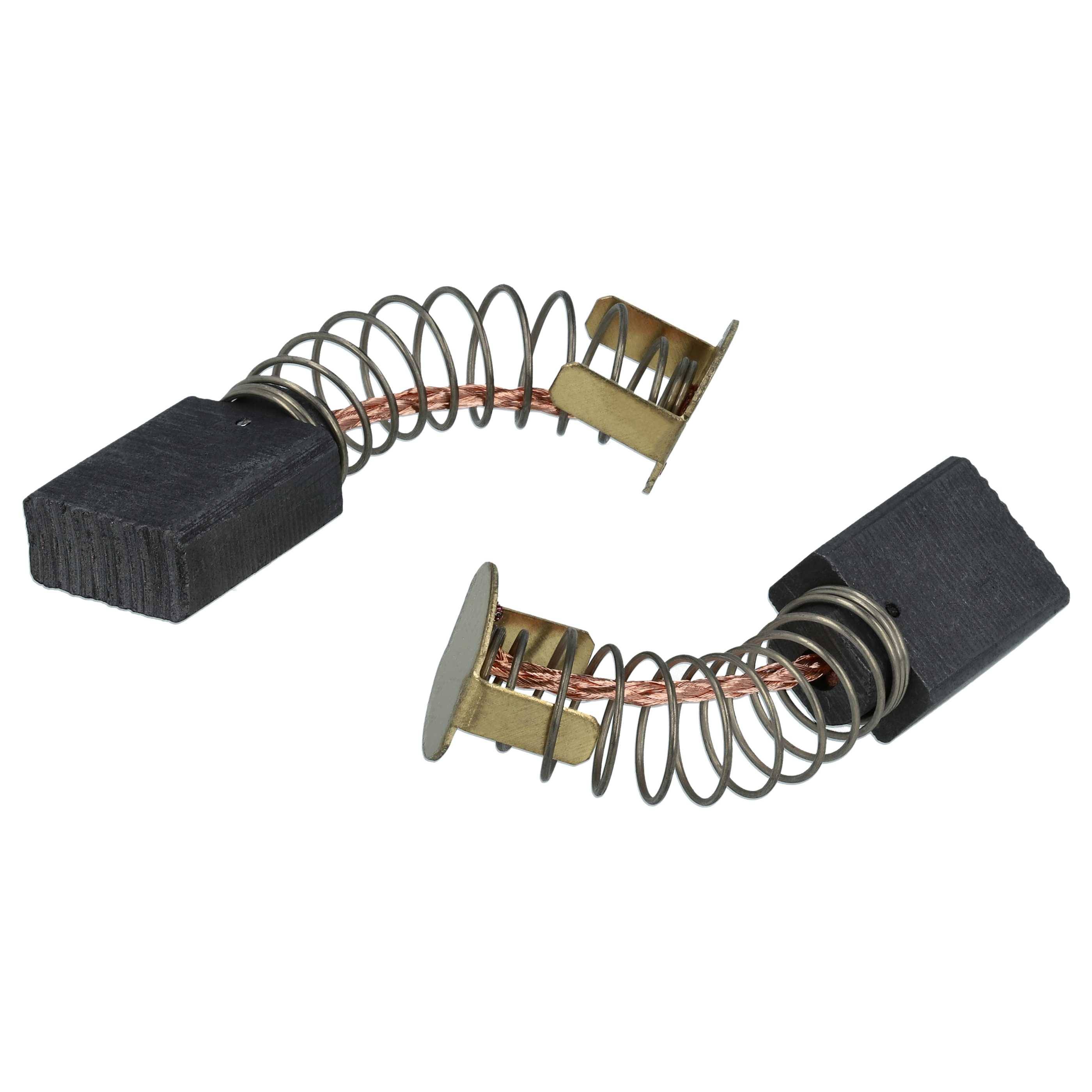 vhbw 2x Kohlebürste 6,4 x 12,5 x 20 mm Ersatz für Fein 1 617 014 136, 30711056001, 30711061008 für Winkelschleifer, Bohrmaschine + Feder