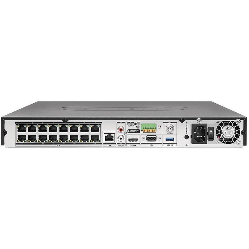 ABUS NVR10031P 16-Kanal NVR 4K PoE, NVR(4K Ultra HD max. Bildauflösung) | Features:mit PoE-Switch (Stromversorgung für