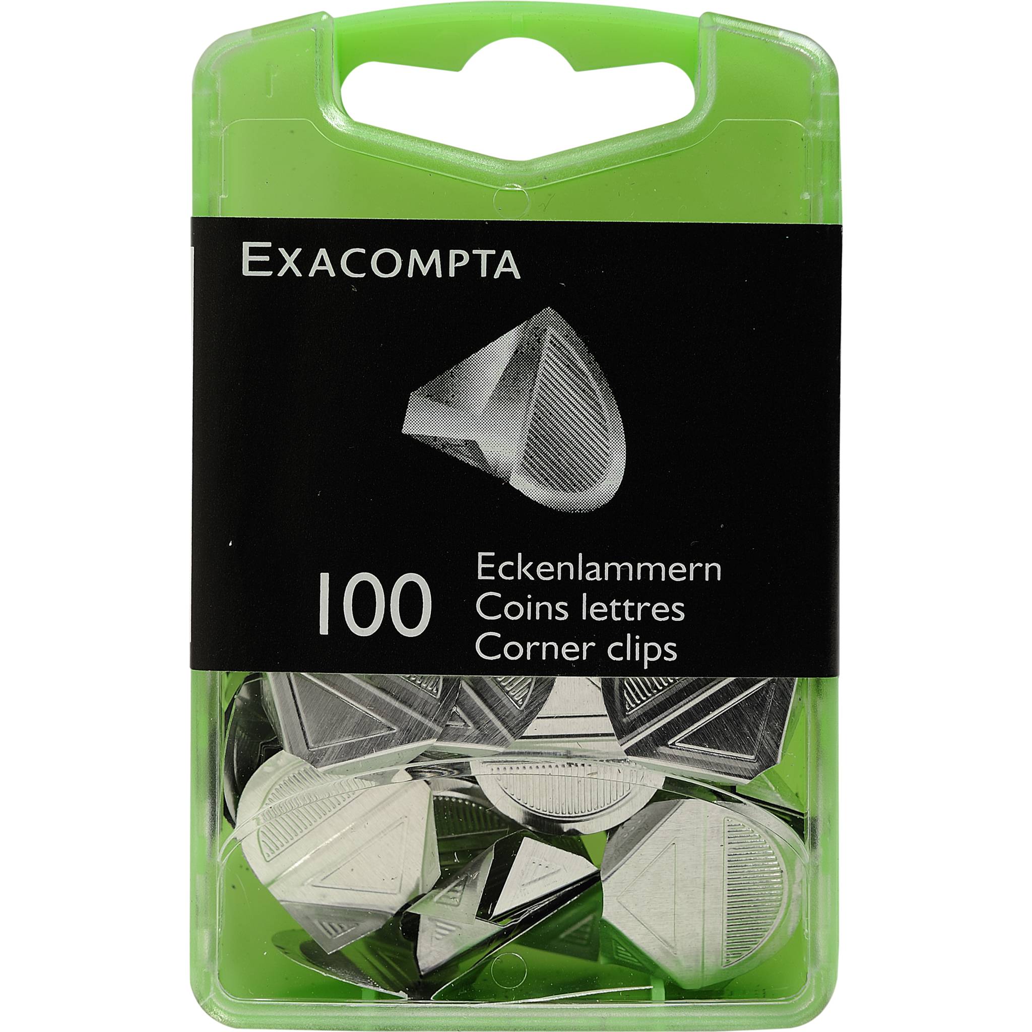 Exacompta 5x Box mit 100 Stück Briefecken - Silber - 14763E