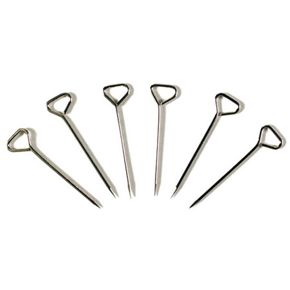 Exacompta 5x Box mit 100 Stück Triangelnadeln - Silber - 14743E