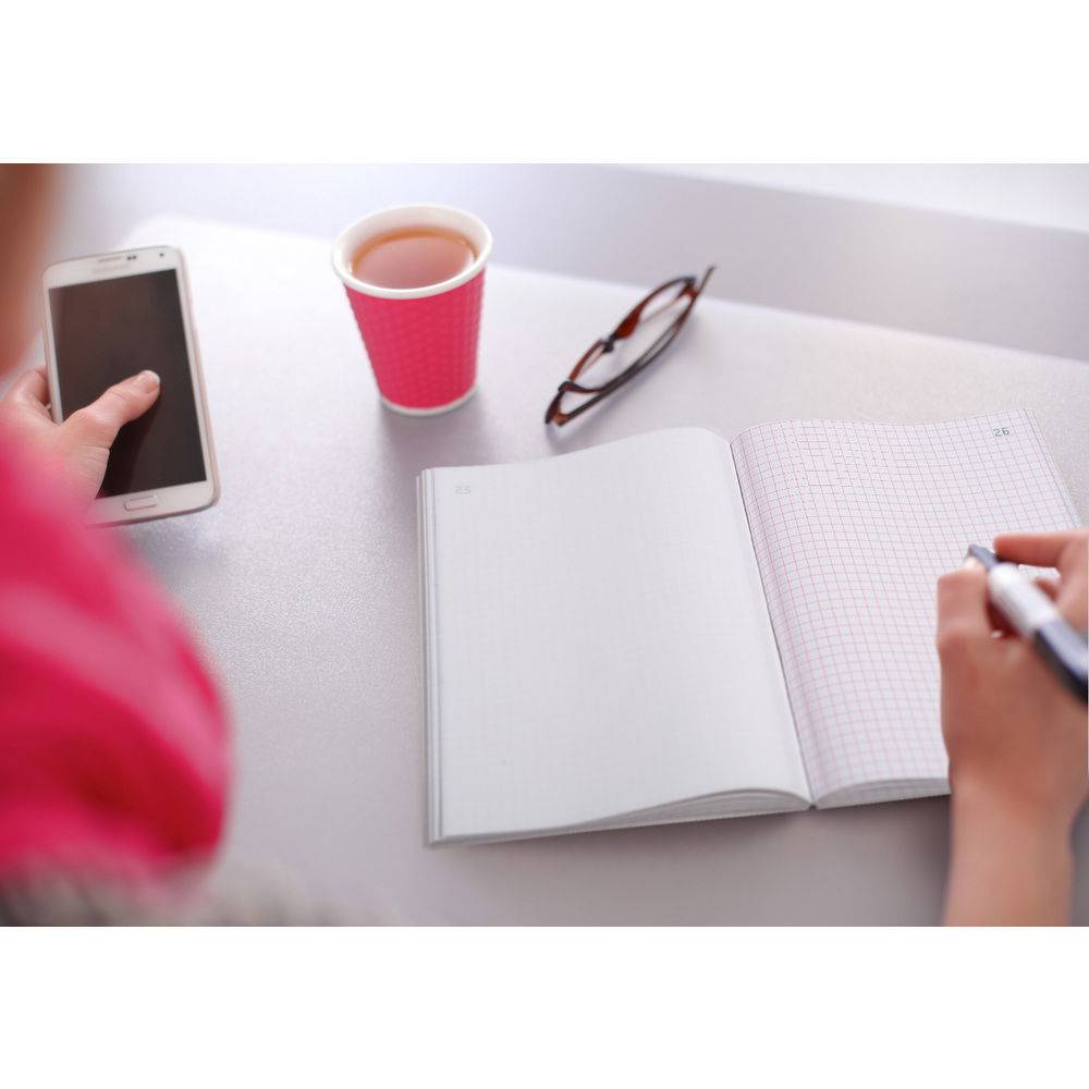 Exacompta 5x Durchschreibebuch A4 kariert 50 Blatt, doppelte Ausführung - 3300E