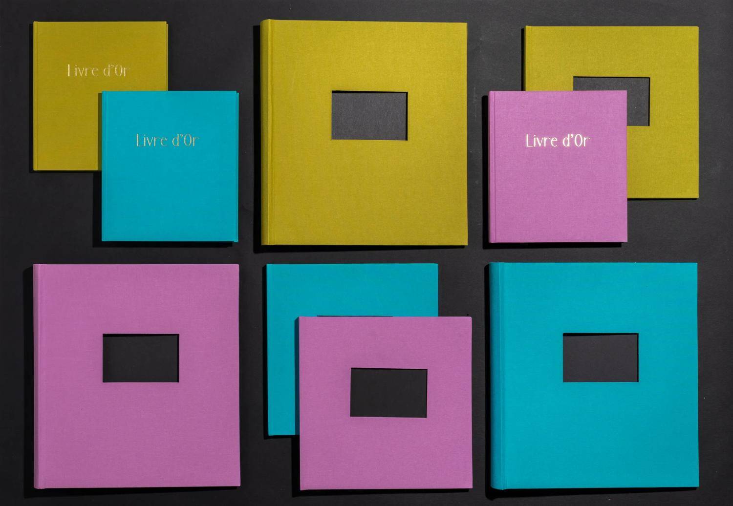 Exacompta Fotoalbum, 60 Seiten schwarz, 29x32 cm, Pop'N Co - Flieder - 16090E