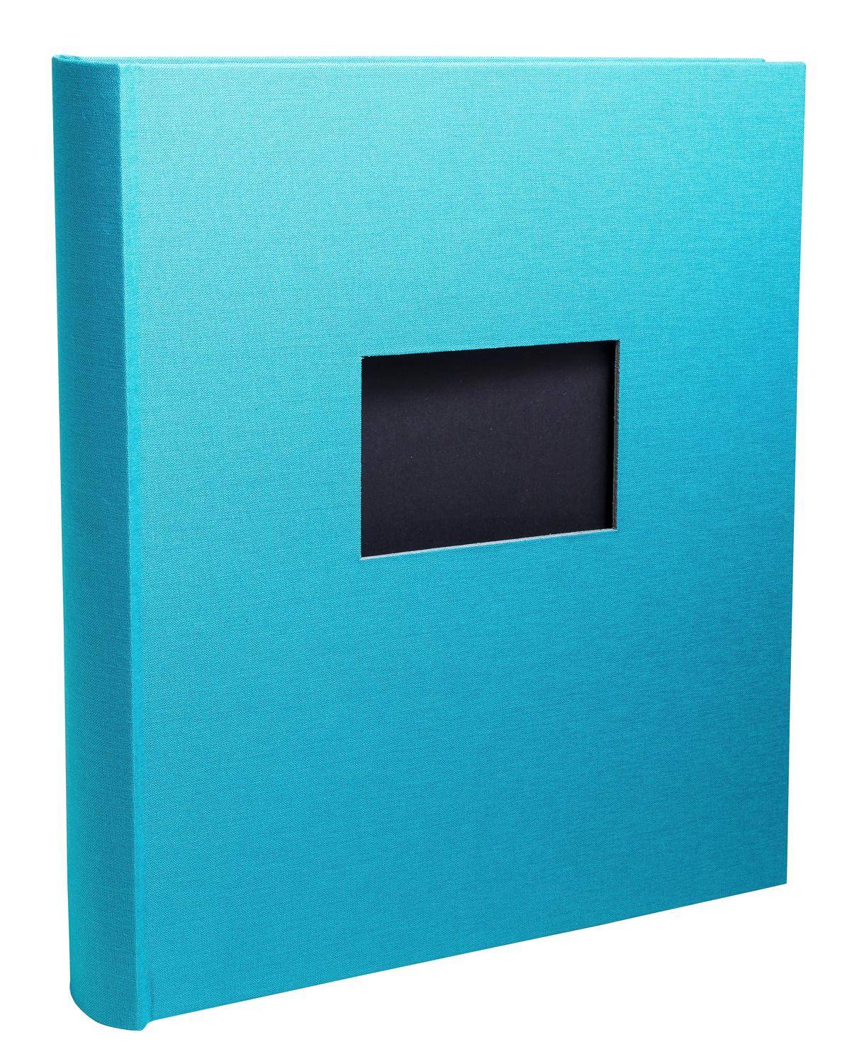 Exacompta Fotoalbum, 60 Seiten schwarz, 29x32 cm, Pop'N Co - Cyan - 16088E