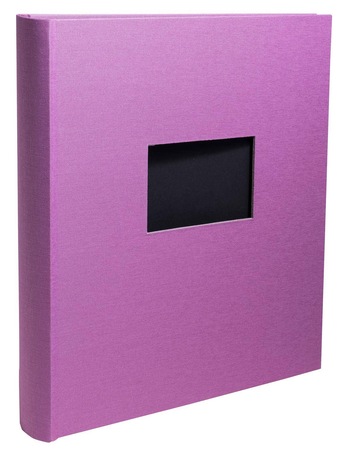 Exacompta Fotoalbum, 60 Seiten schwarz, 29x32 cm, Pop'N Co - Flieder - 16090E