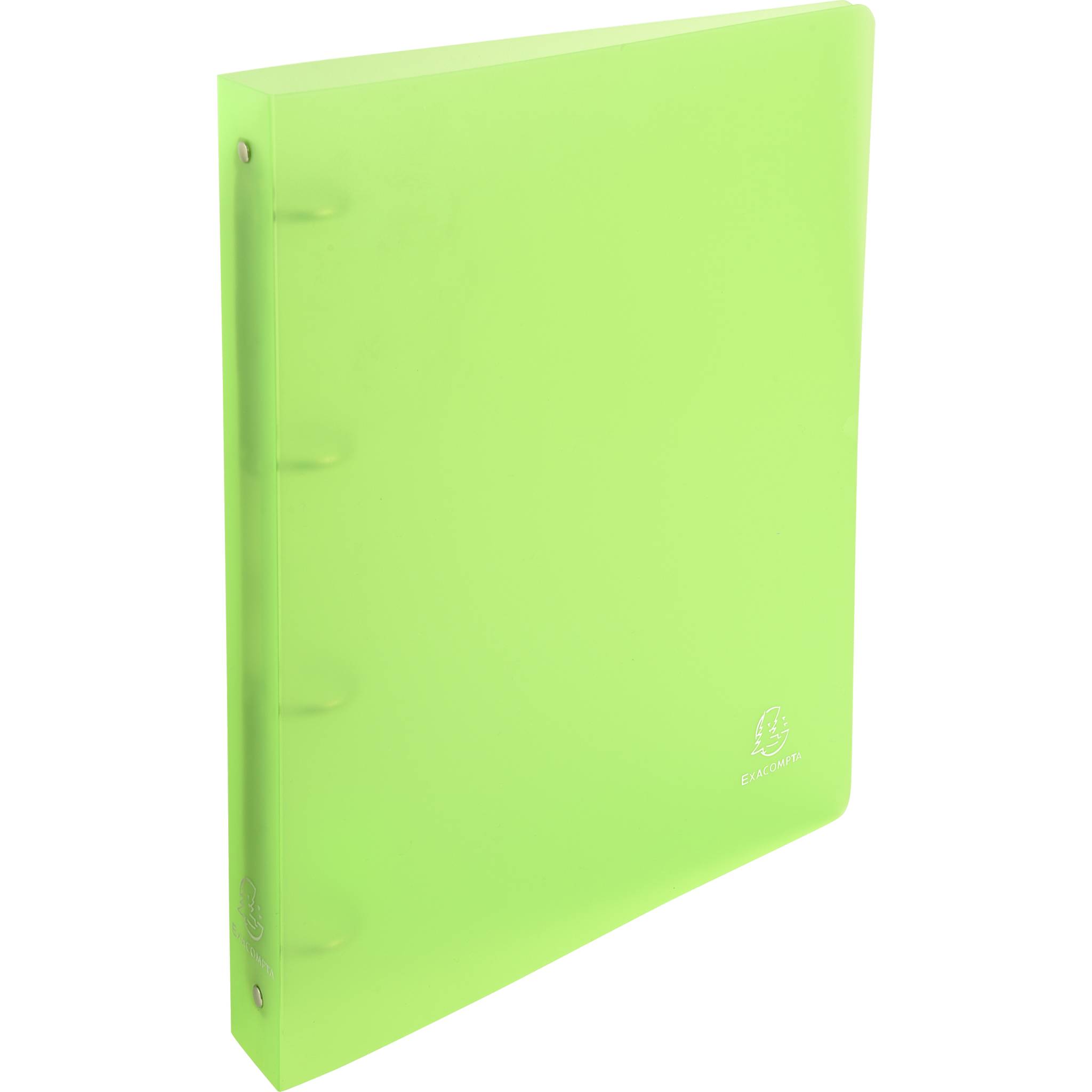 Exacompta 10x Ringbuch aus PP 700µ mit 4 Ringen, Rücken 40mm, A4 - Grün - 51263E