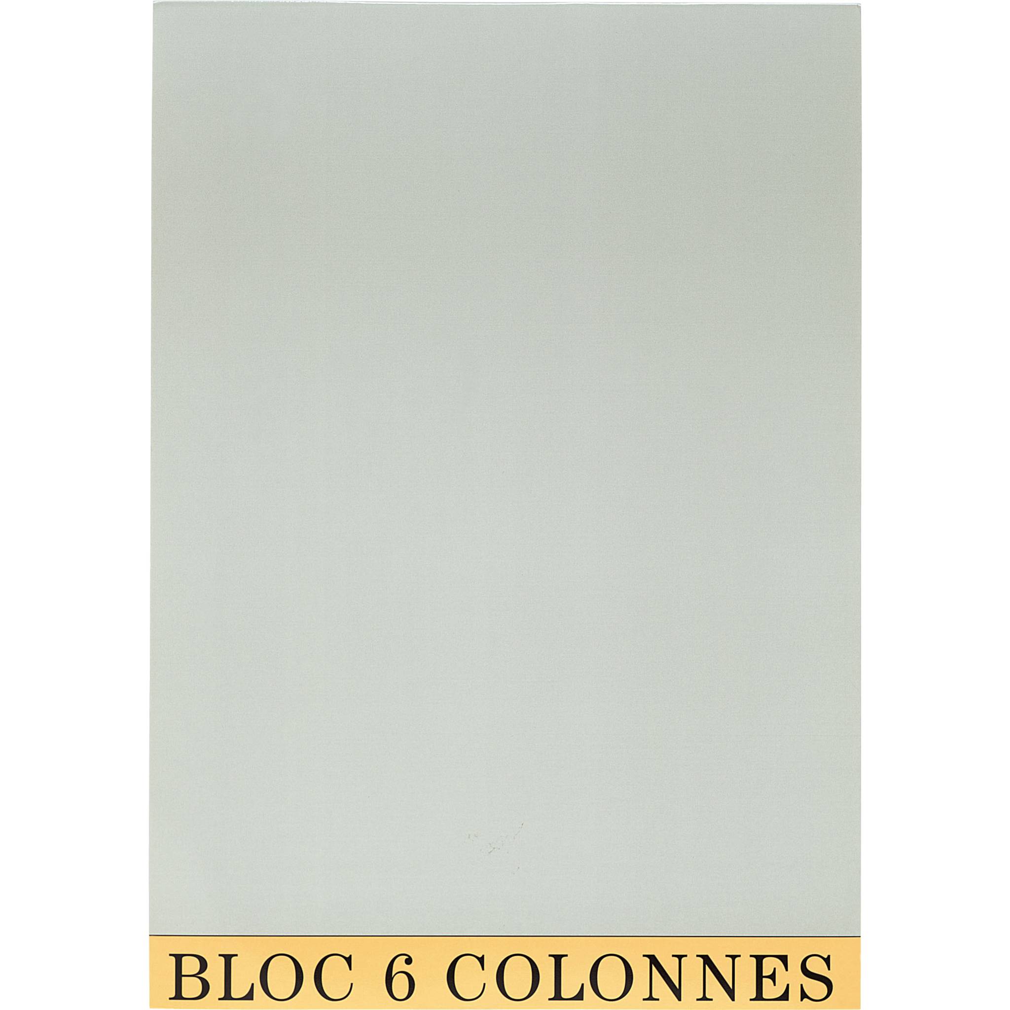 Exacompta 5x Block A4 mit 6 Kolonnen gelb - Grau - 5706E