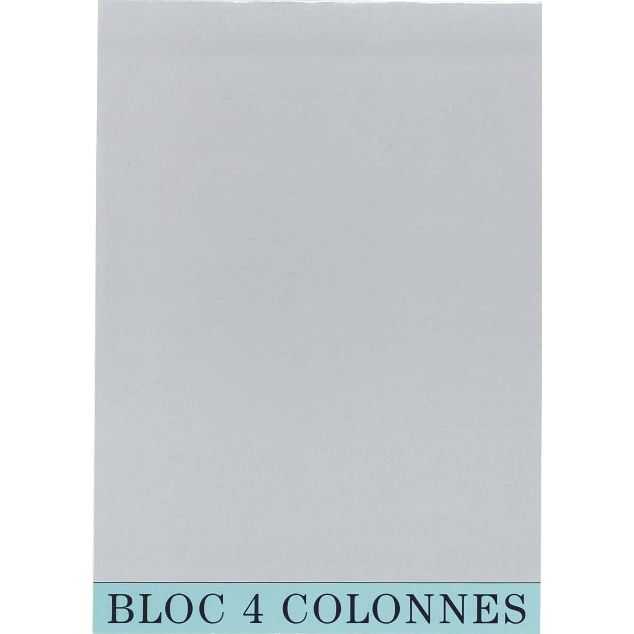 Exacompta 5x Block A4 mit 4 Kolonnen gelb - Grau - 5704E