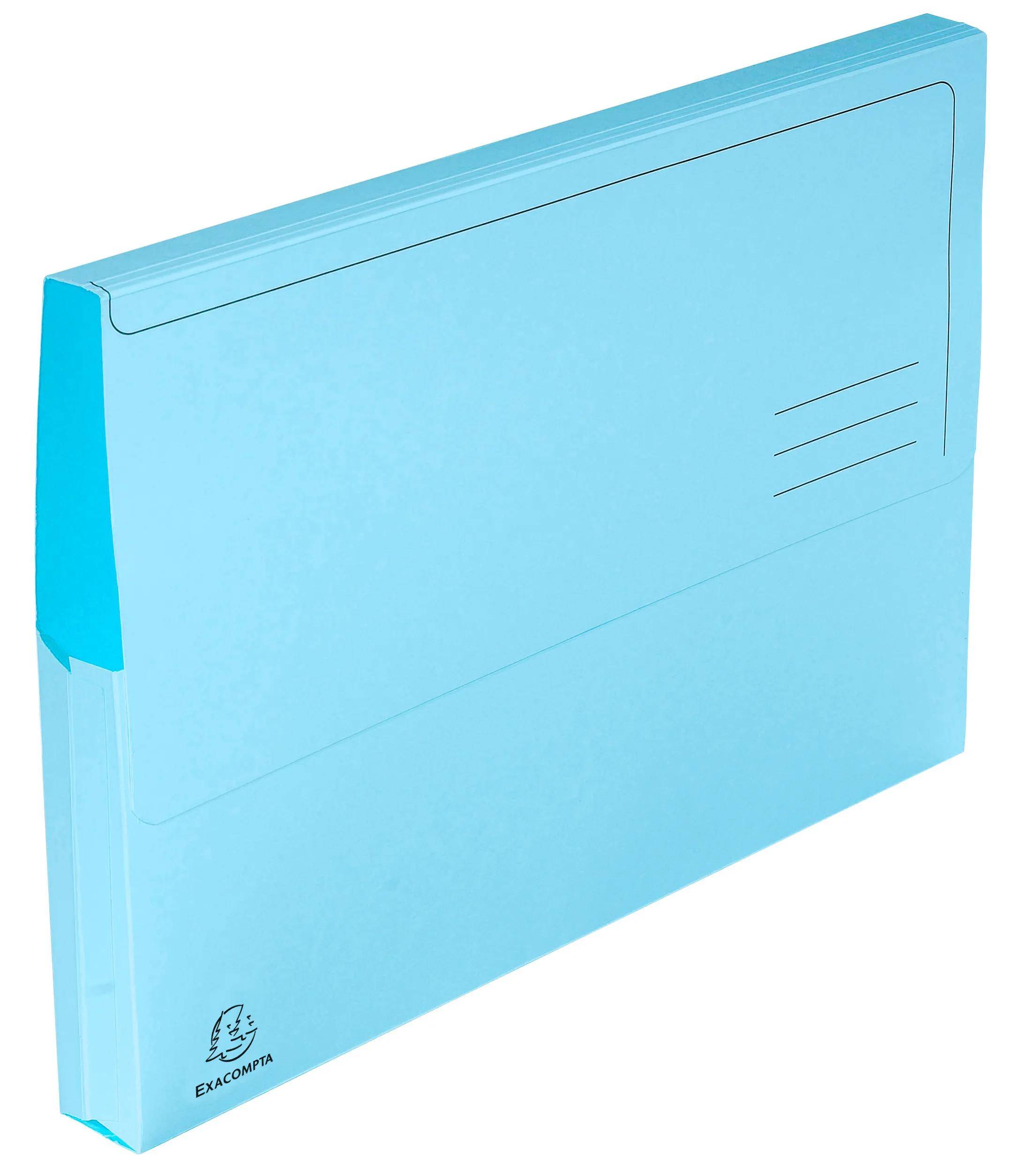 Exacompta 3x 50er Packung Dokumentmappen SUPER 210, A4 - Hellblau - 46772E