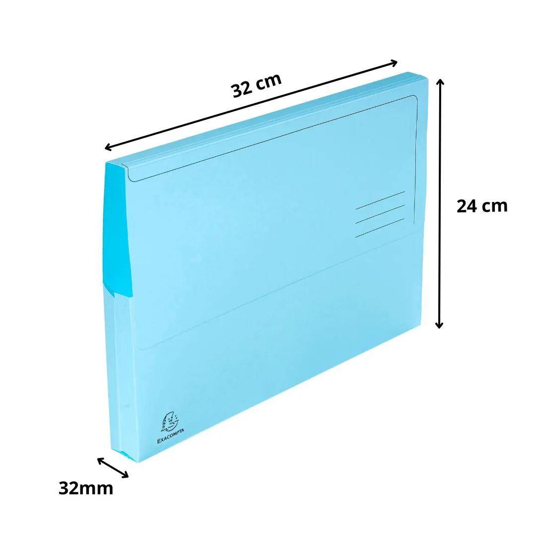 Exacompta 3x 50er Packung Dokumentmappen SUPER 210, A4 - Hellblau - 46772E