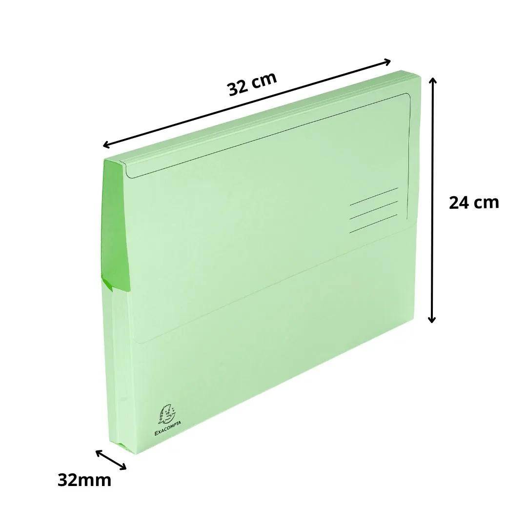 Exacompta 3x 50er Packung Dokumentmappen SUPER 210, A4 - Hellgrün - 46773E