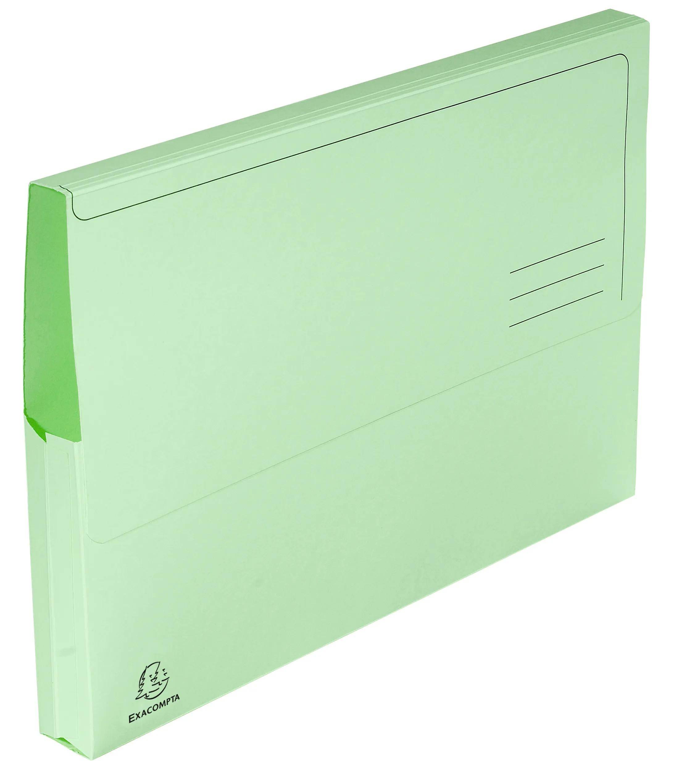 Exacompta 3x 50er Packung Dokumentmappen SUPER 210, A4 - Hellgrün - 46773E