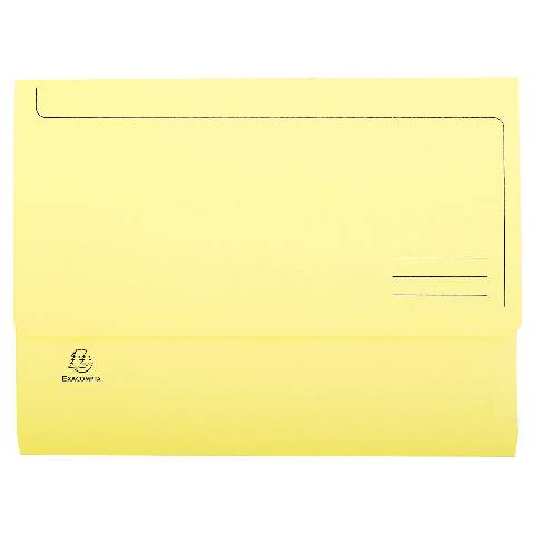 Exacompta 3x 50er Packung Dokumentmappen SUPER 210, A4 - Kanariengelb - 46779E