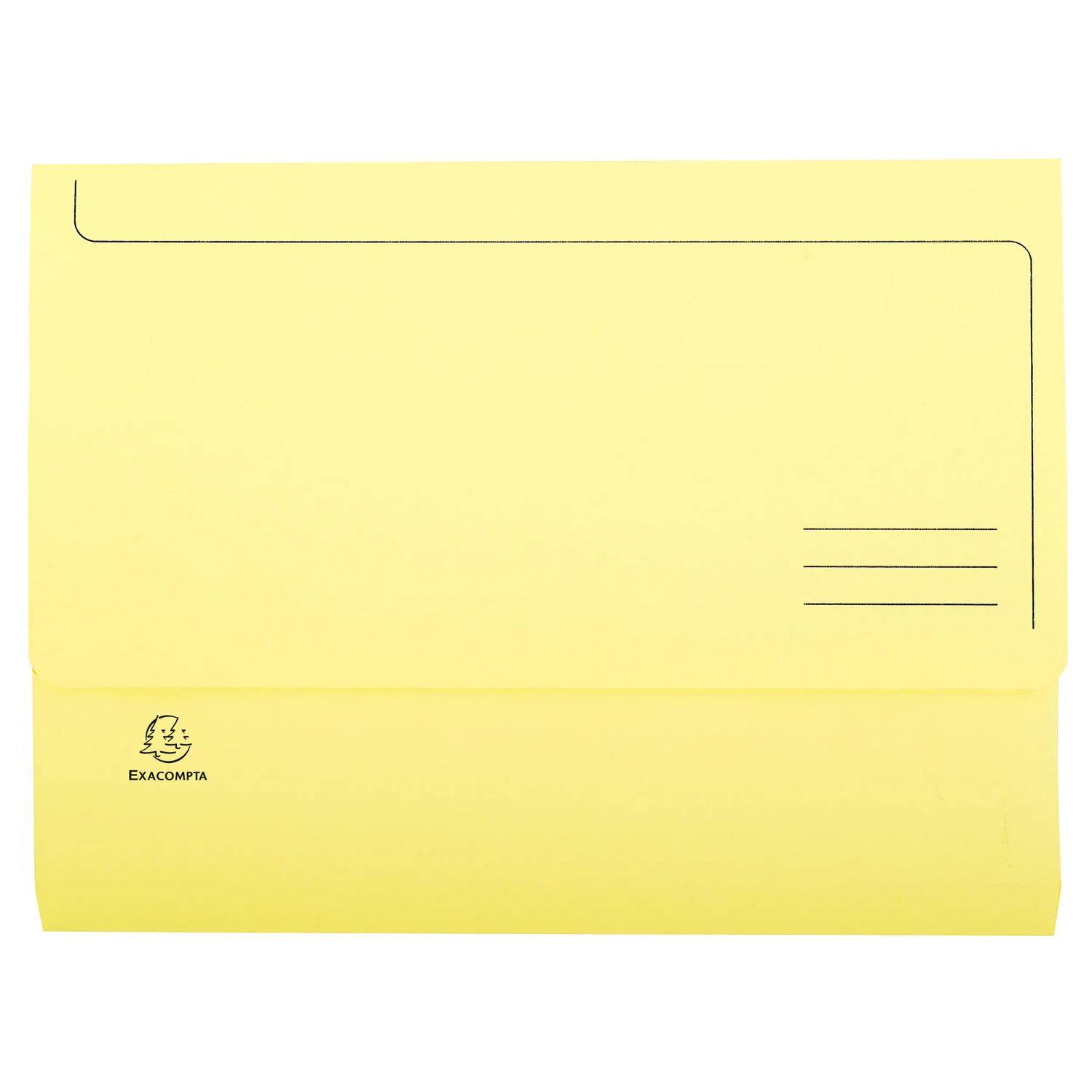 Exacompta 3x 50er Packung Dokumentmappen SUPER 210, A4 Farben sortiert - 46770E