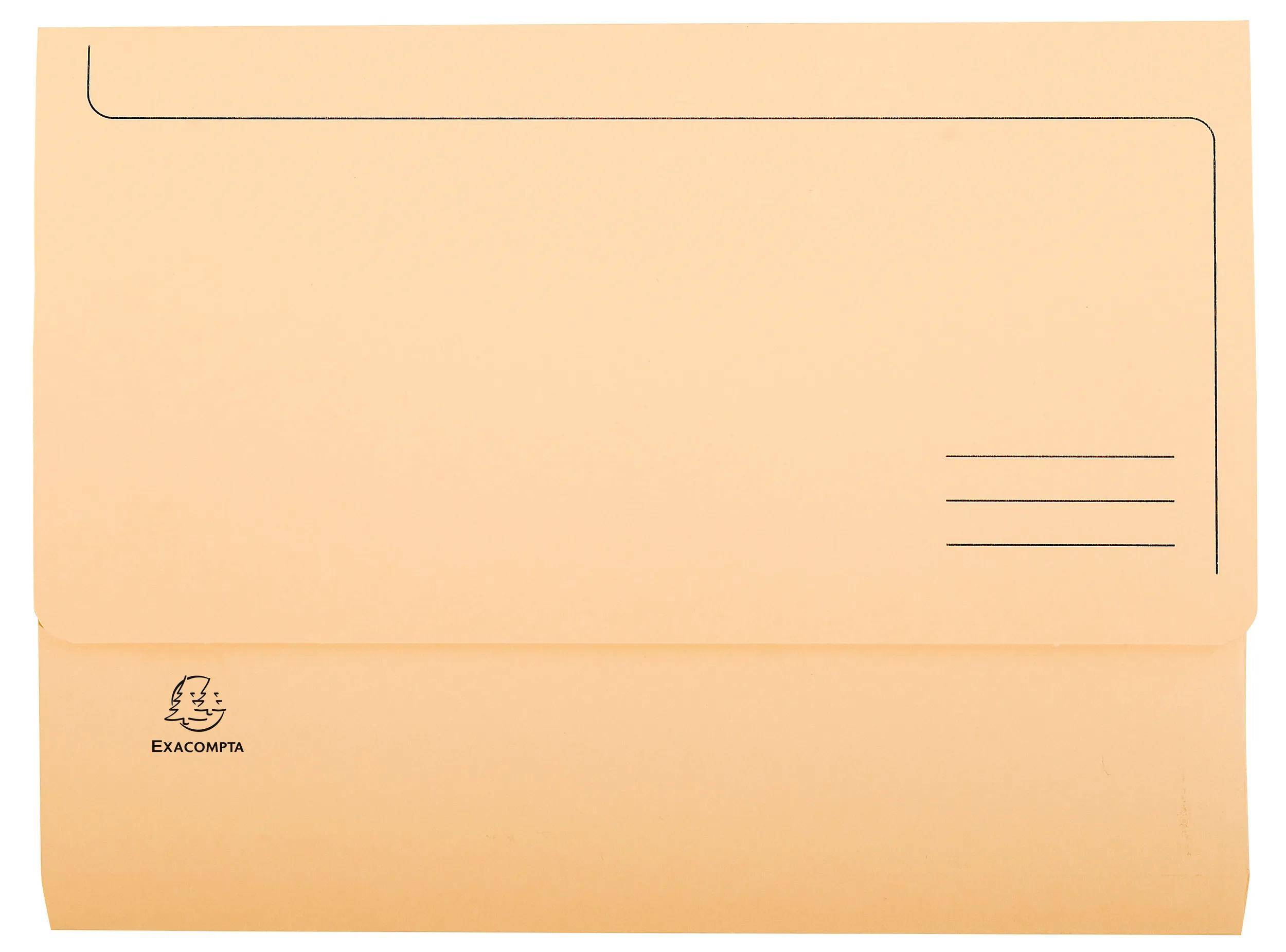 Exacompta 3x 50er Packung Dokumentmappen SUPER 210, A4 - Sand - 46774E