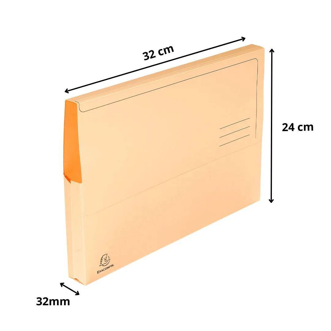 Exacompta 3x 50er Packung Dokumentmappen SUPER 210, A4 - Sand - 46774E