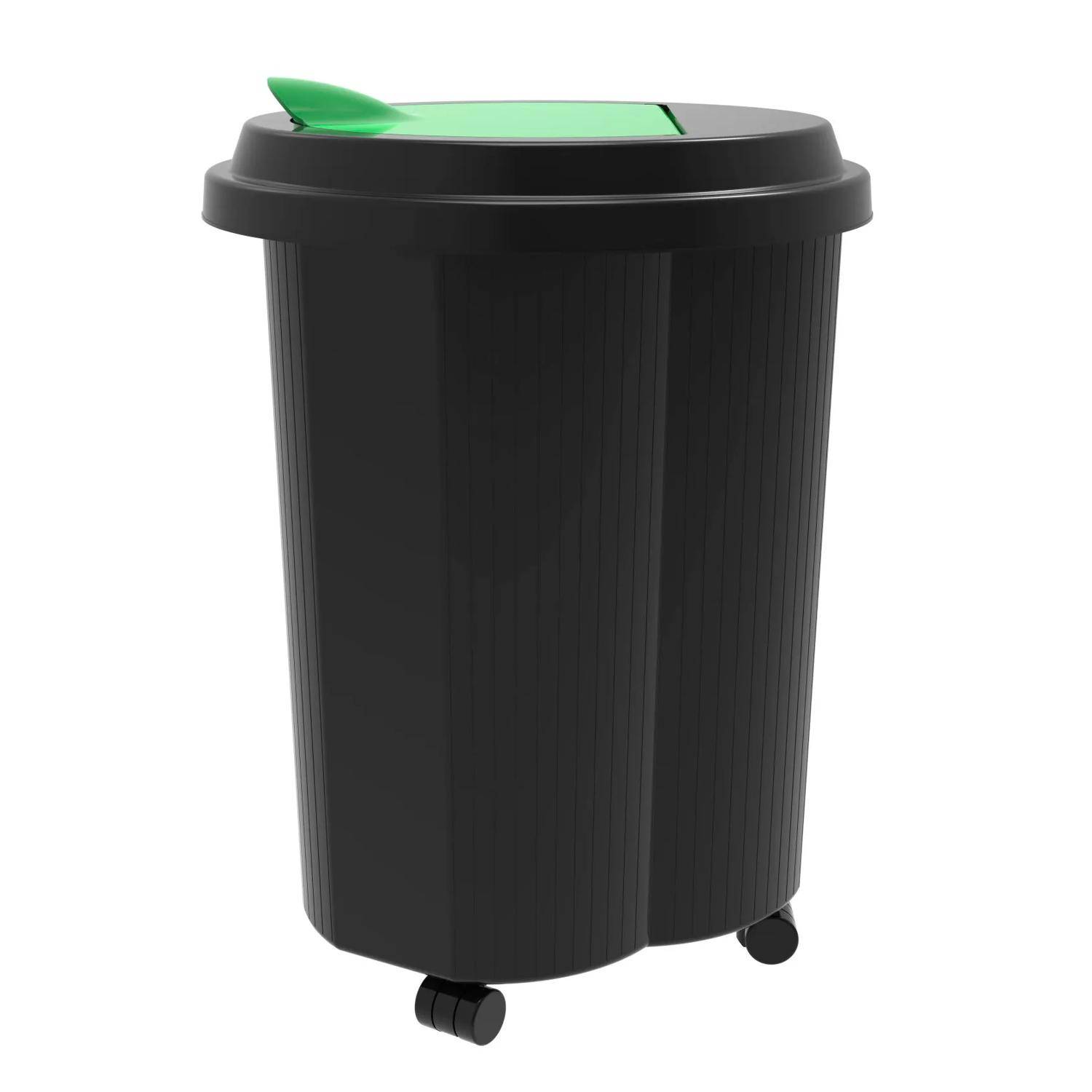 Exacompta Abfalleimer Tri Bin EcoBlack - Schwarz - 44214D