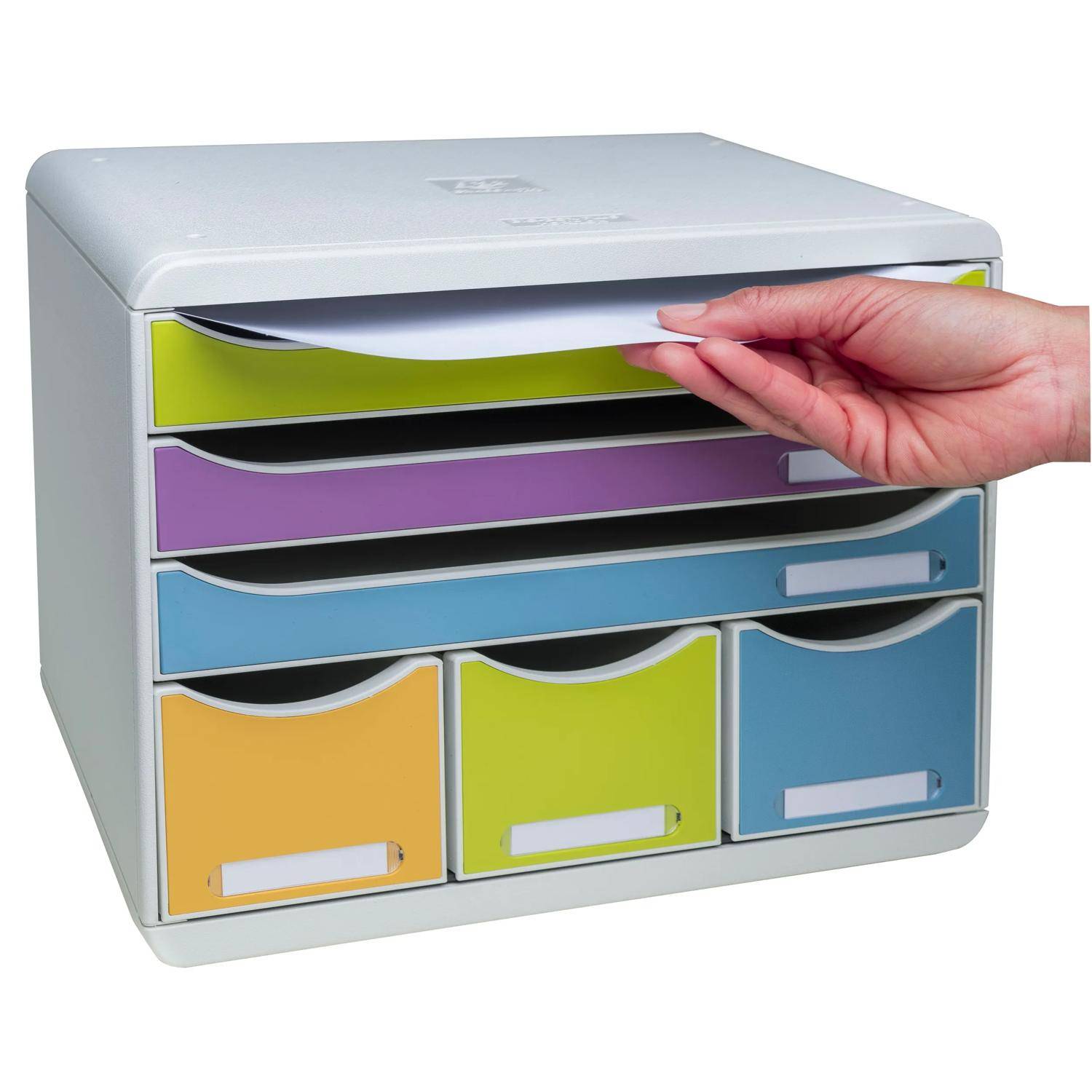 Exacompta Schubladenbox STOREBOX, 6 Schubladen, Pop N'Co Farben sortiert 306909D