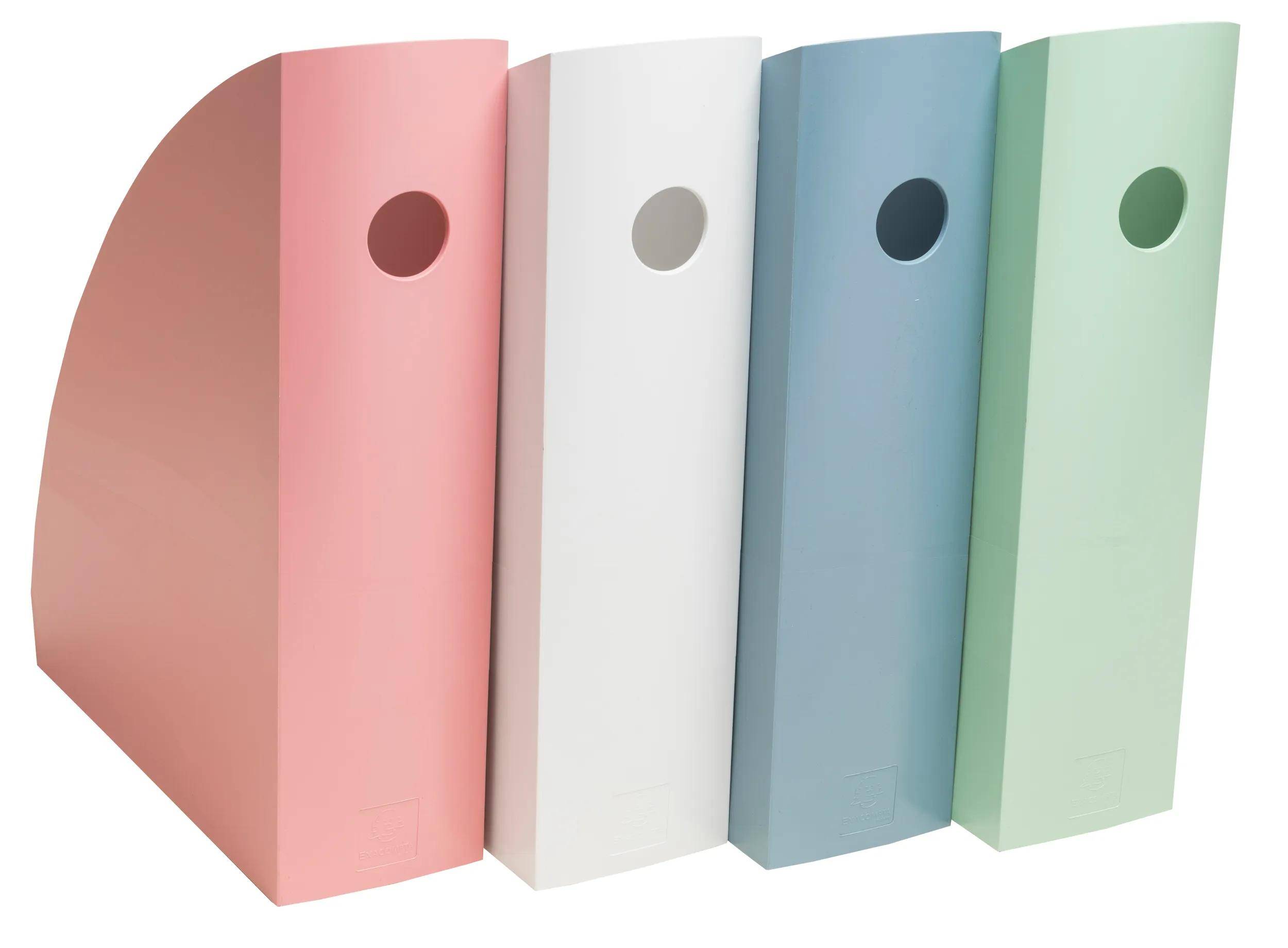 Exacompta Set mit 4 Stehsammlern Mag-Cube AutentiK Farben sortiert 182303SETD