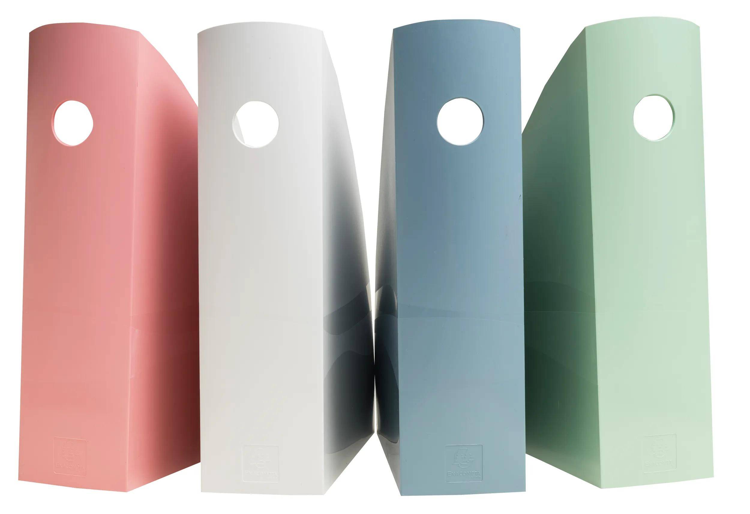 Exacompta Set mit 4 Stehsammlern Mag-Cube AutentiK Farben sortiert 182303SETD