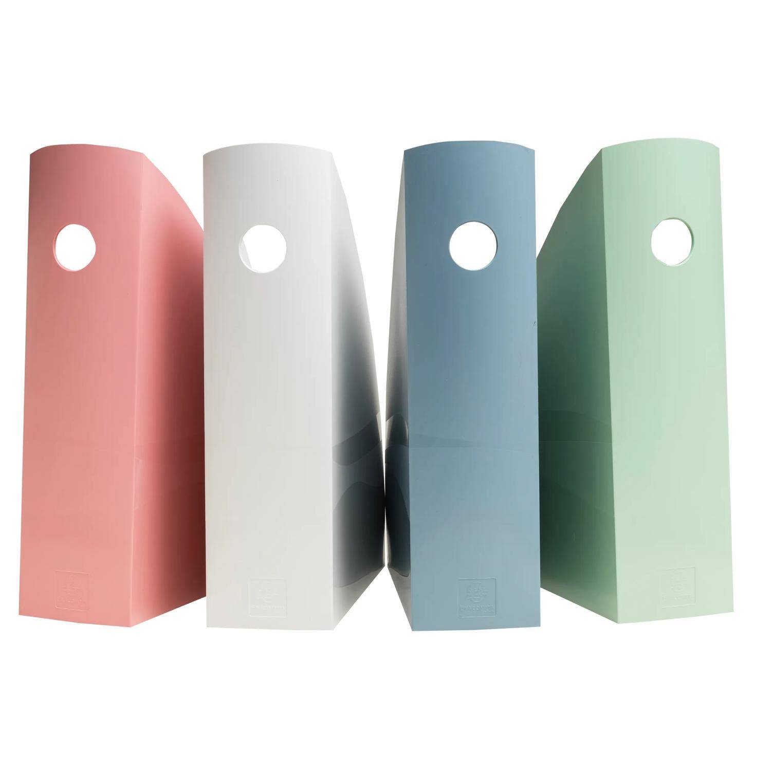 Exacompta Set mit 4 Stehsammlern Mag-Cube AutentiK Farben sortiert 182303SETD