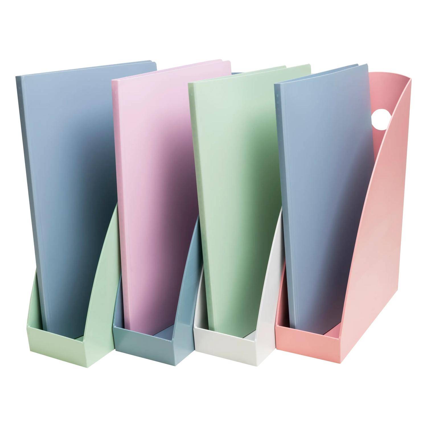 Exacompta Set mit 4 Stehsammlern Mag-Cube AutentiK Farben sortiert 182303SETD