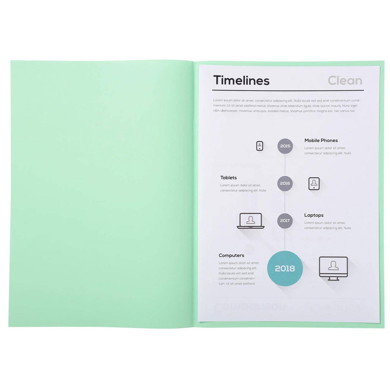 Exacompta 5x 250er Packung SUPER 60 Sortiert - Hellgrün - 850004E