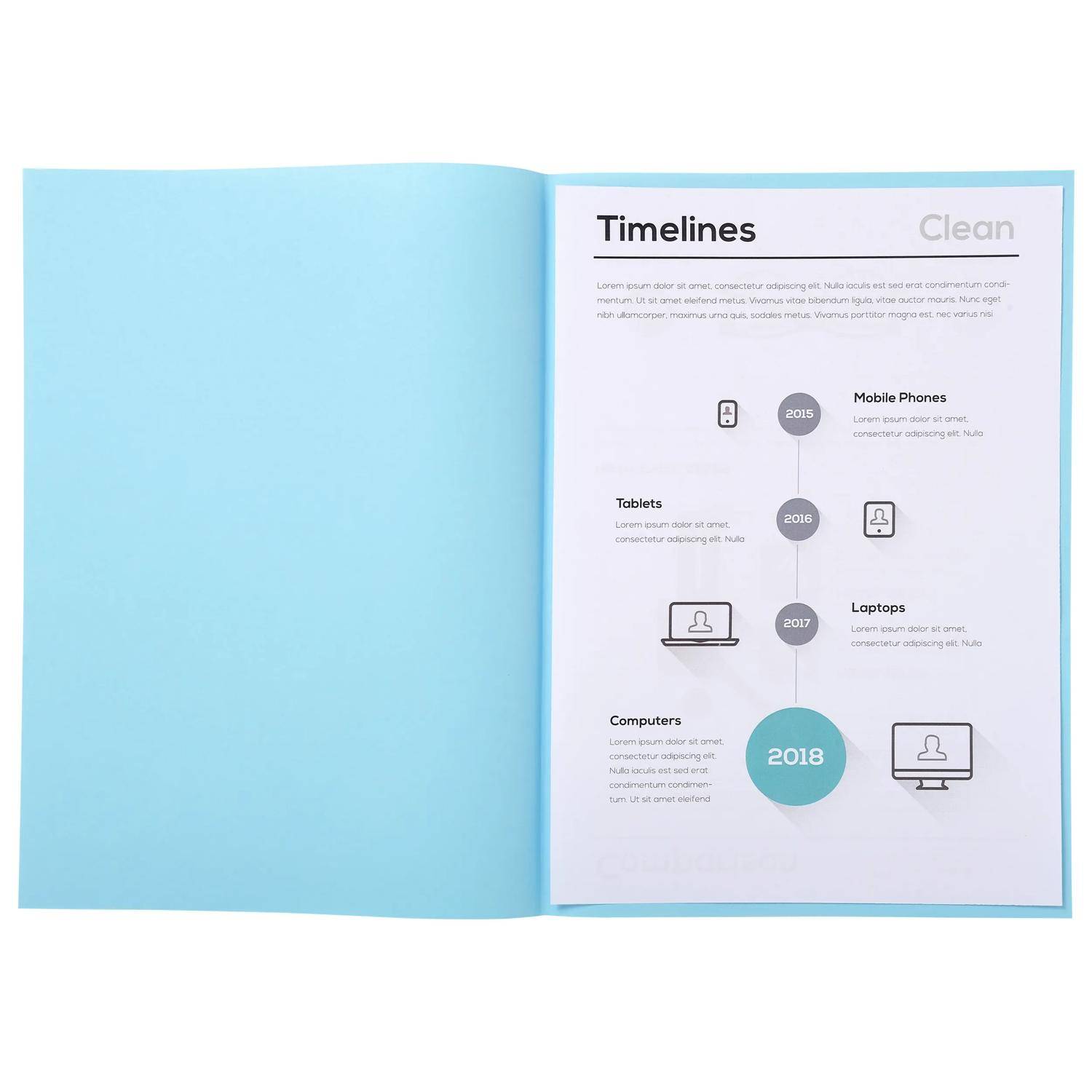 Exacompta 5x 250er Packung SUPER 60 Sortiert - Hellblau - 850006E