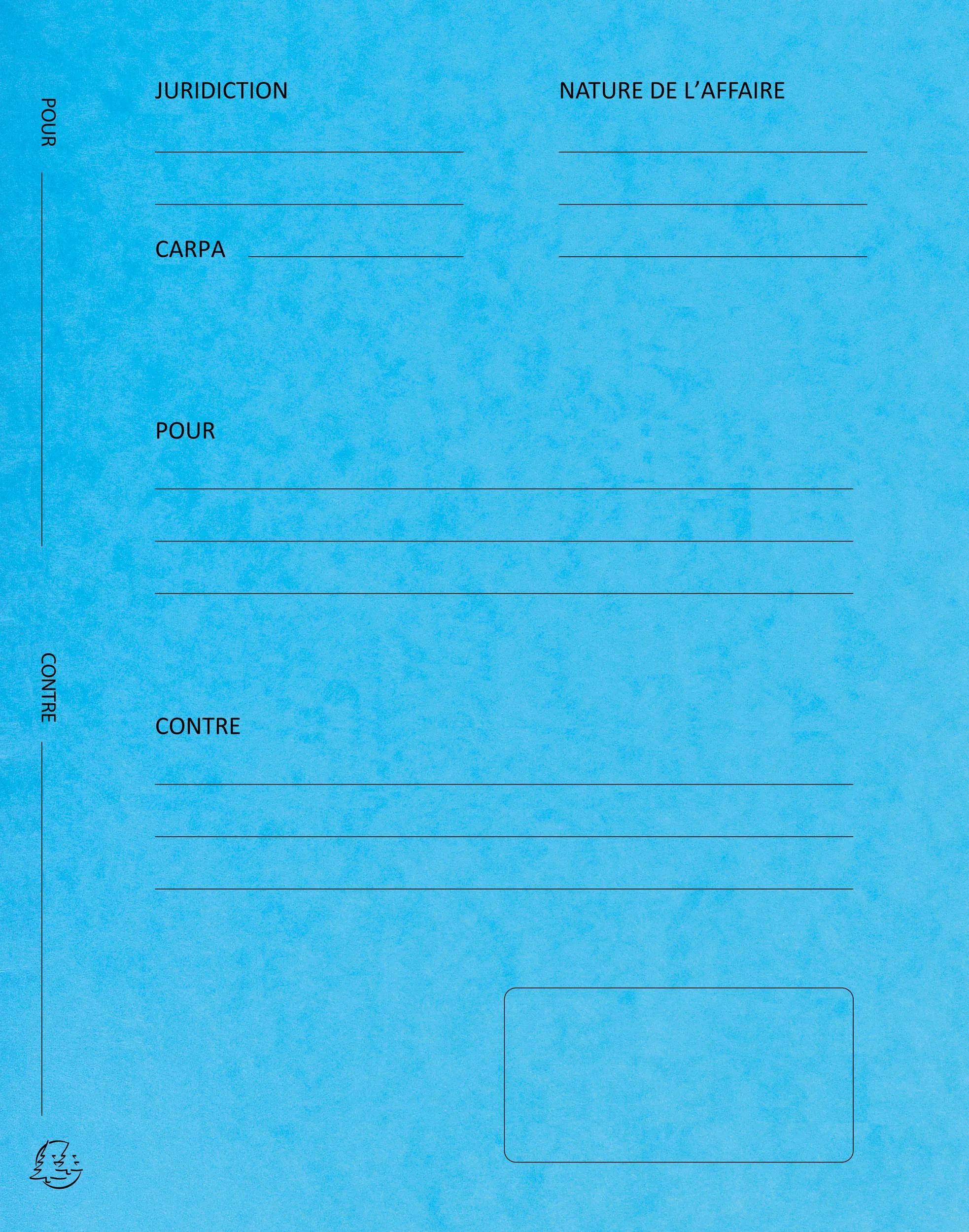 Exacompta 5x 25er Packung Mappe Pour/contre 25x32cm - Türkis - 220102E