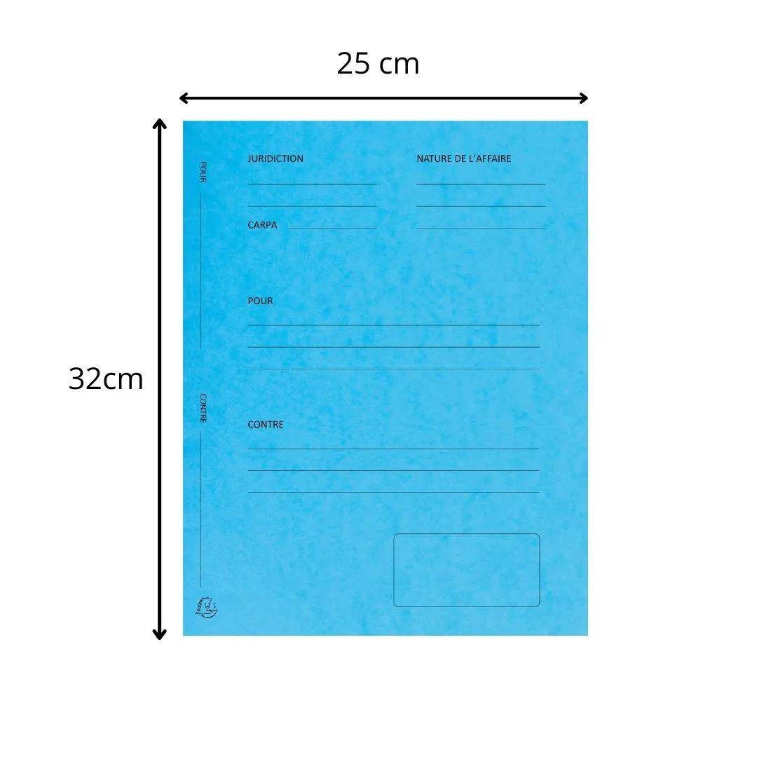 Exacompta 5x 25er Packung Mappe Pour/contre 25x32cm - Türkis - 220102E