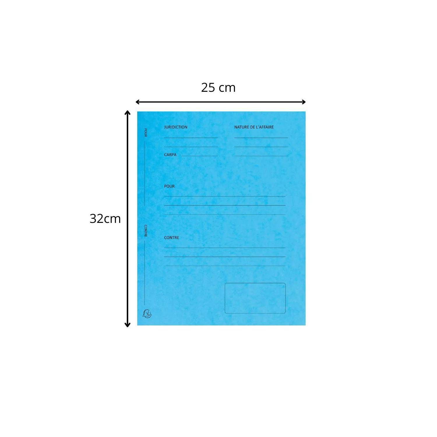 Exacompta 5x 25er Packung Mappe Pour/contre 25x32cm - Türkis - 220102E