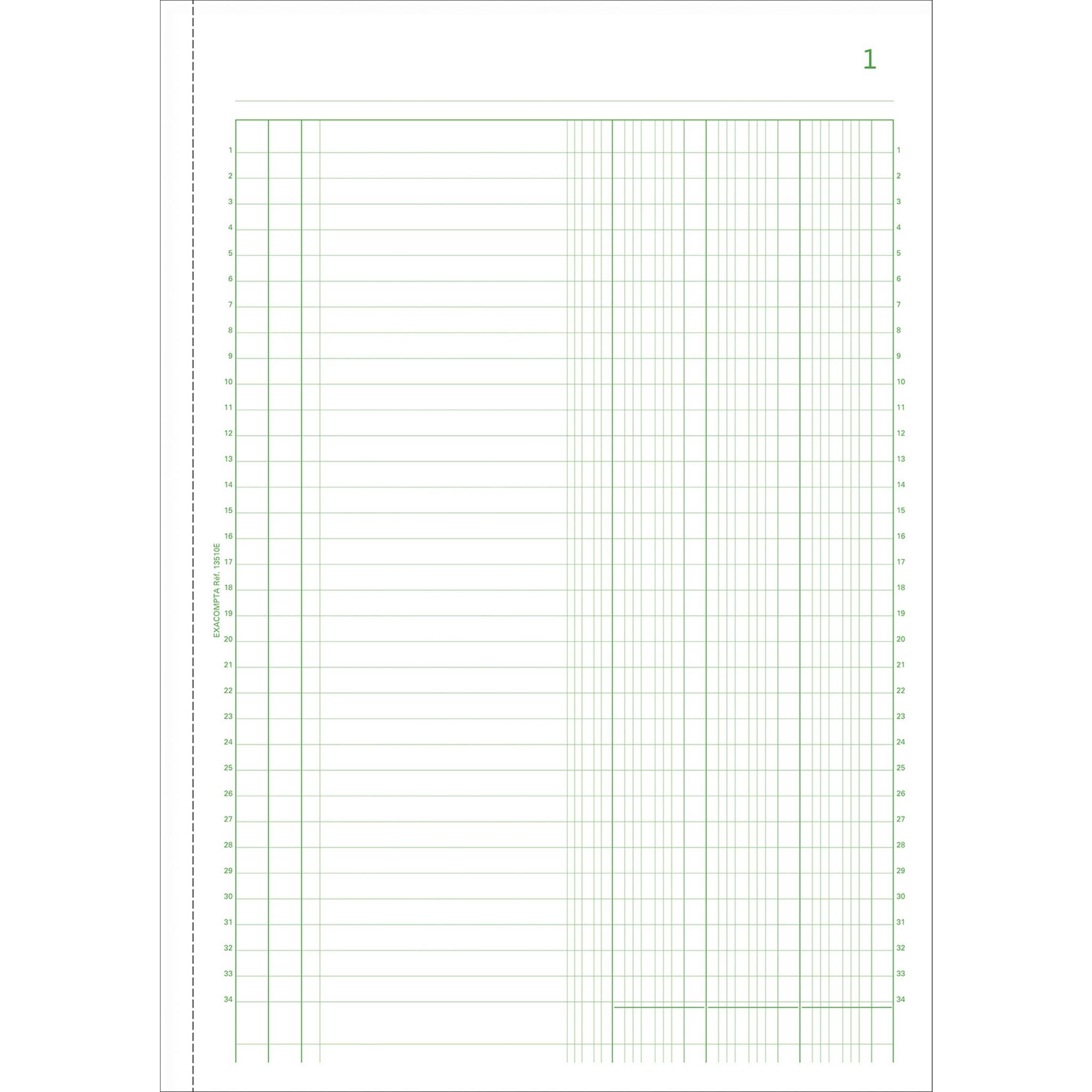 Exacompta 5x Manifold 3 Kolonnen 29.7x21 50B iD - x 5 - - 13510E