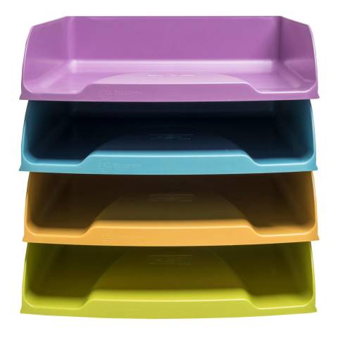 Exacompta Set mit 4 Briefablagen Combo Styli Pop N'Co Farben sortiert 111909SETD