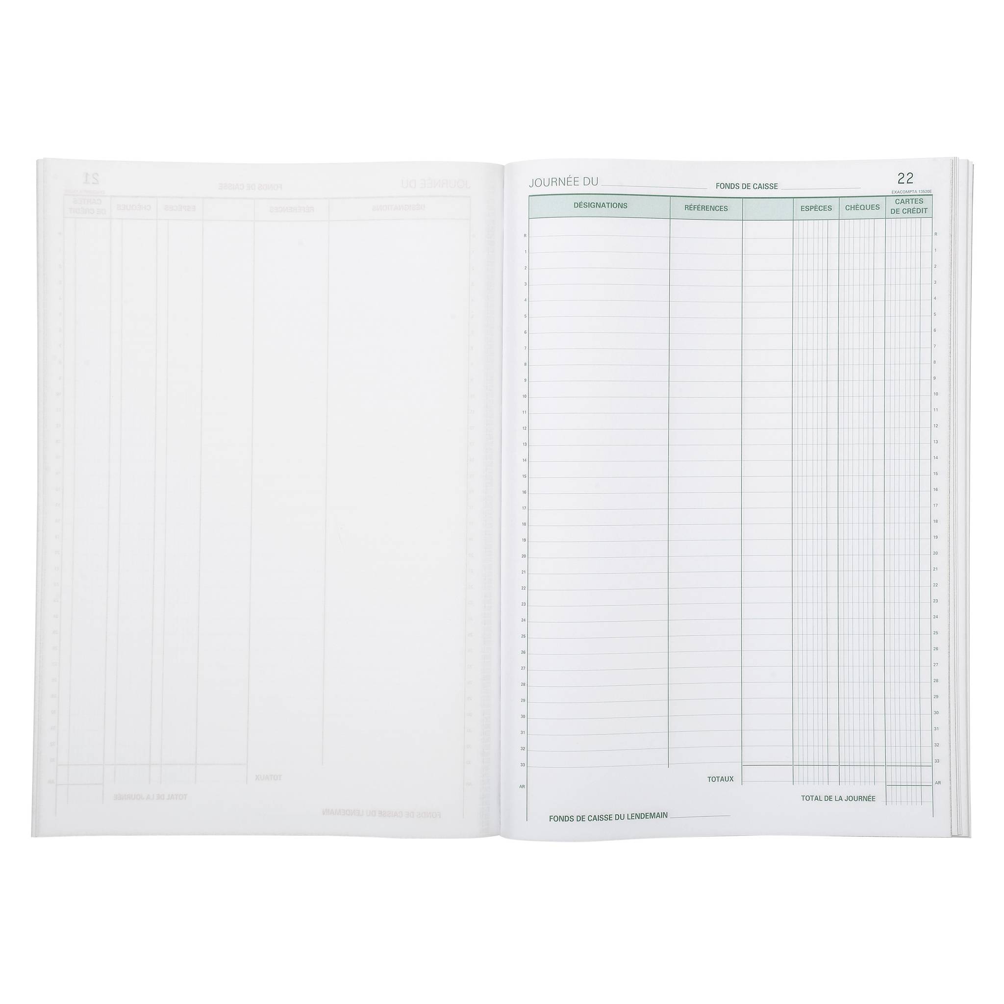 Exacompta 5x Manifold Kassenbelge 29.7x21 50B iD - - 13520E