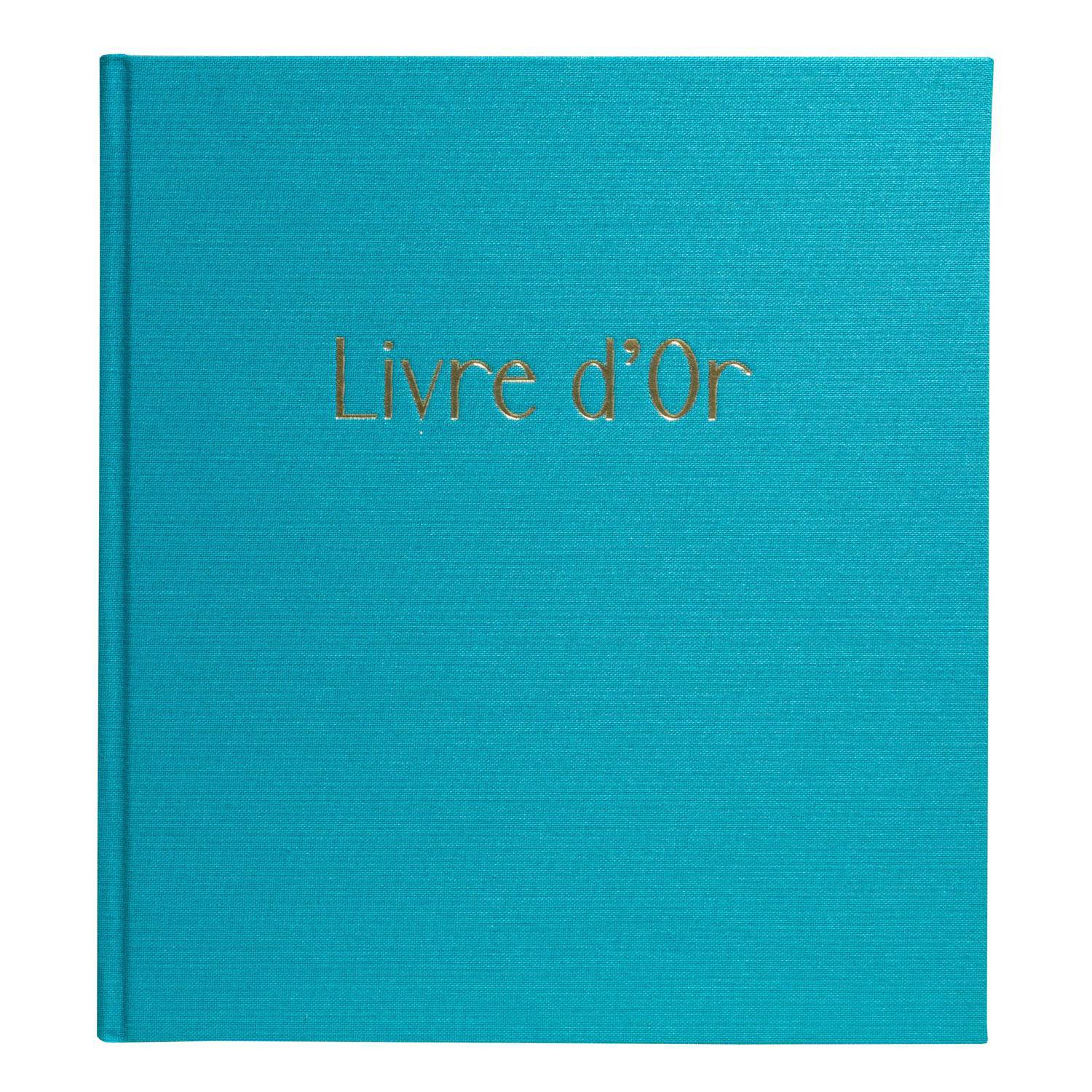 Exacompta Gästebuch 70 Blatt Goldschnitt Pop'N Co - Cyan - 47788E